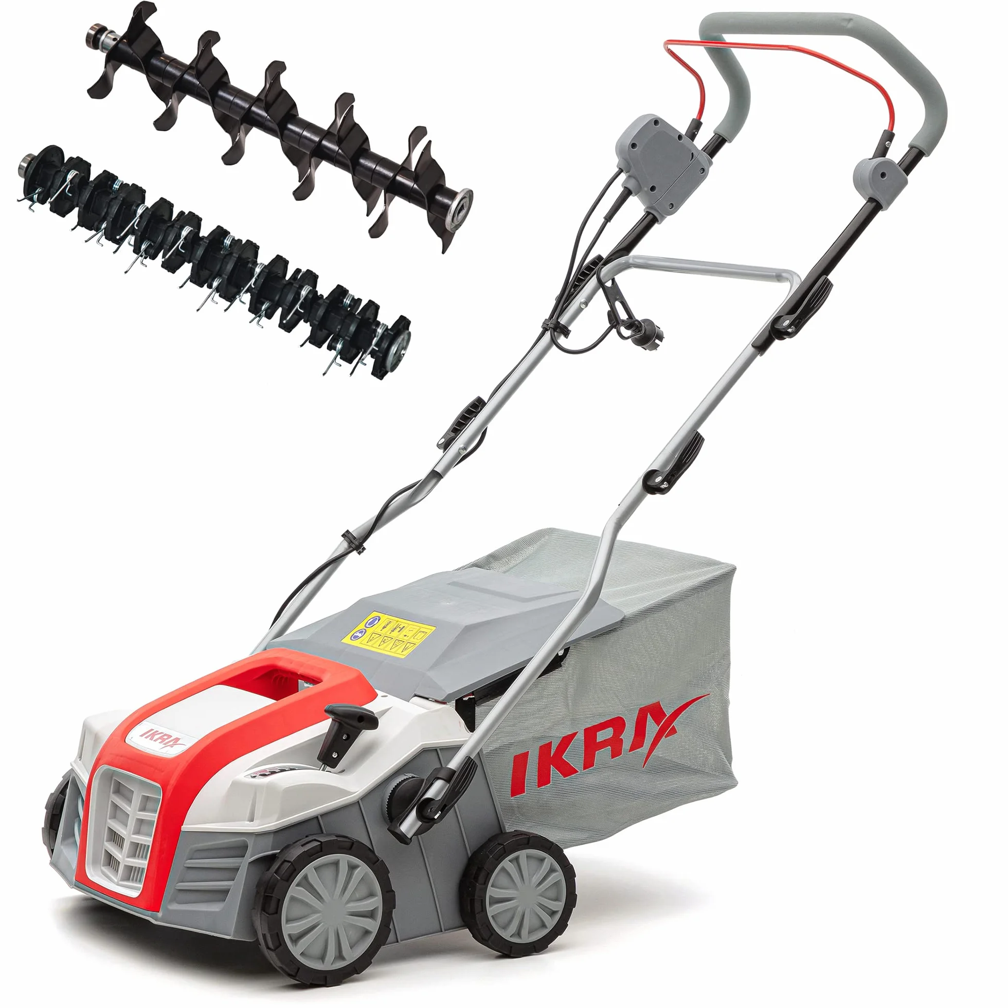 IKRA Aerator i Wertykulator elektryczny IEVL 2000, worek wychwytujący 55 l, szerokość robocza 40 cm, moc 2000 W
