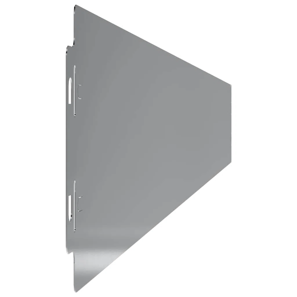 Krawędzie trawnika 50 sztuk, ocynkowana stal, 10 x 103 cm, obramowanie trawnika i ograniczenie rabatek do ścieżek ogrodowych, krawędź do koszenia z systemem wtykowym, do kształtowania grządek