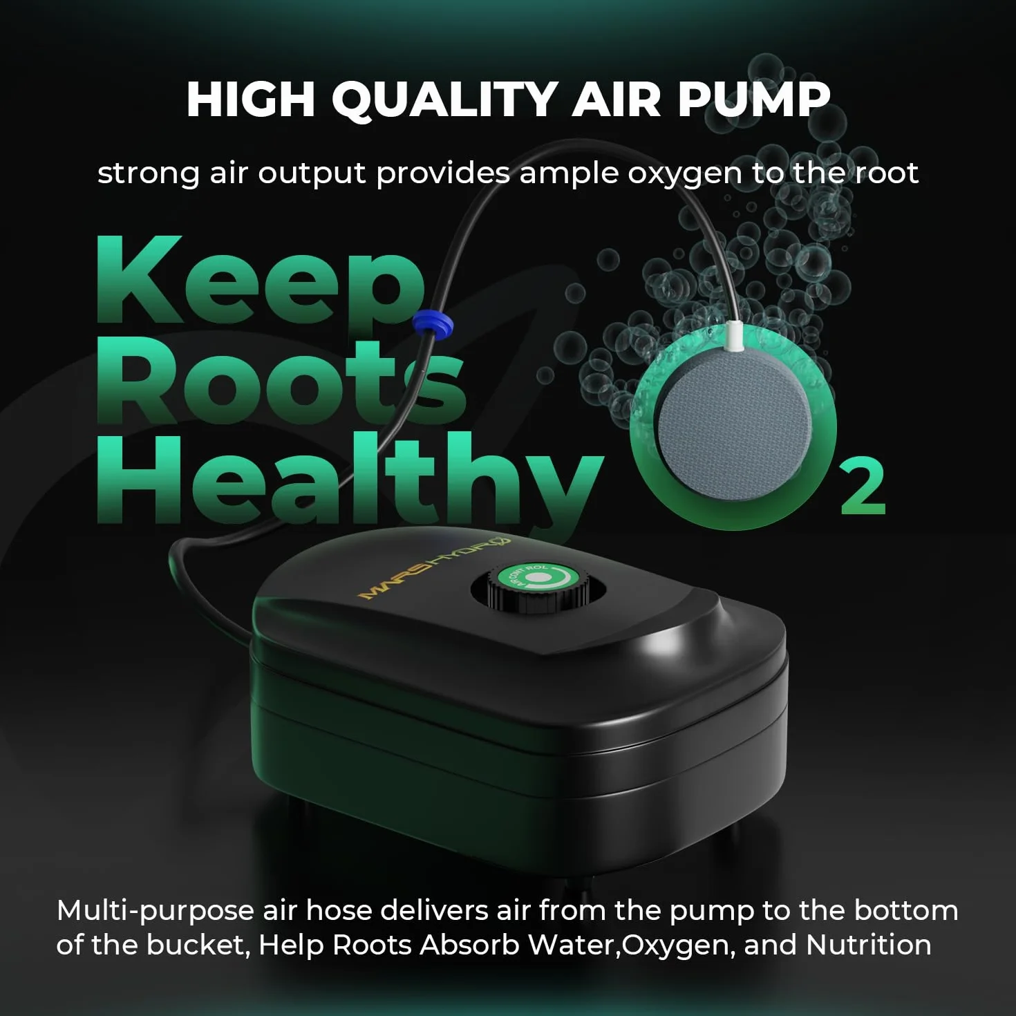 Mars Hydro DWC 5 galonów Głęboki system hydroponiczny z pompą powietrza 8 W