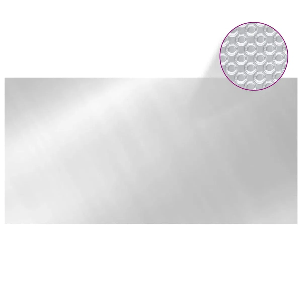 Pokrowiec na basen srebrny 549 x 274 cm PE, pokrowiec na basen, odporny na promieniowanie UV i rozdarcie, do basenu-93095