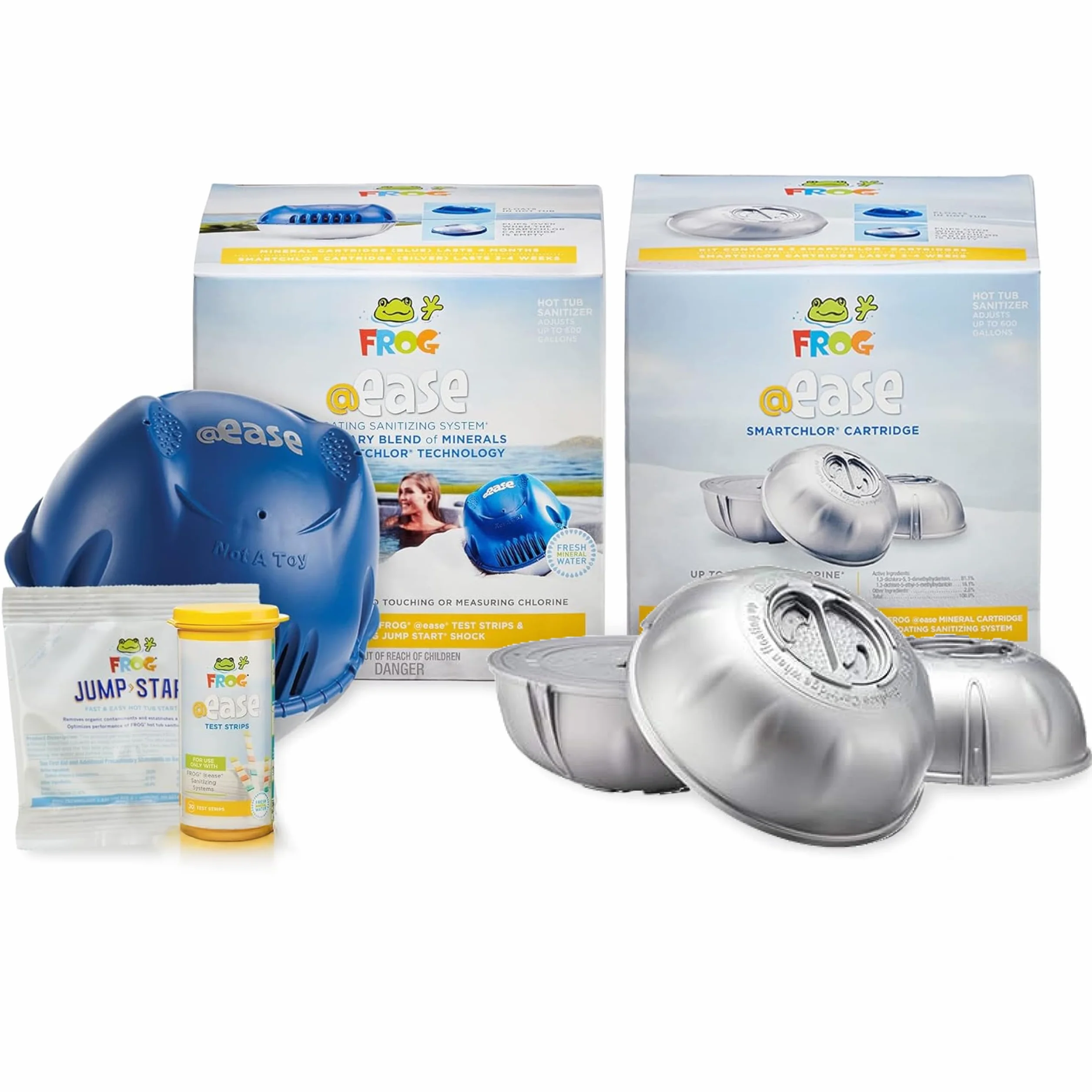 FROG @ease Floating Sanitizing System plus SmartChlor Cartridge 3-pak, zestaw