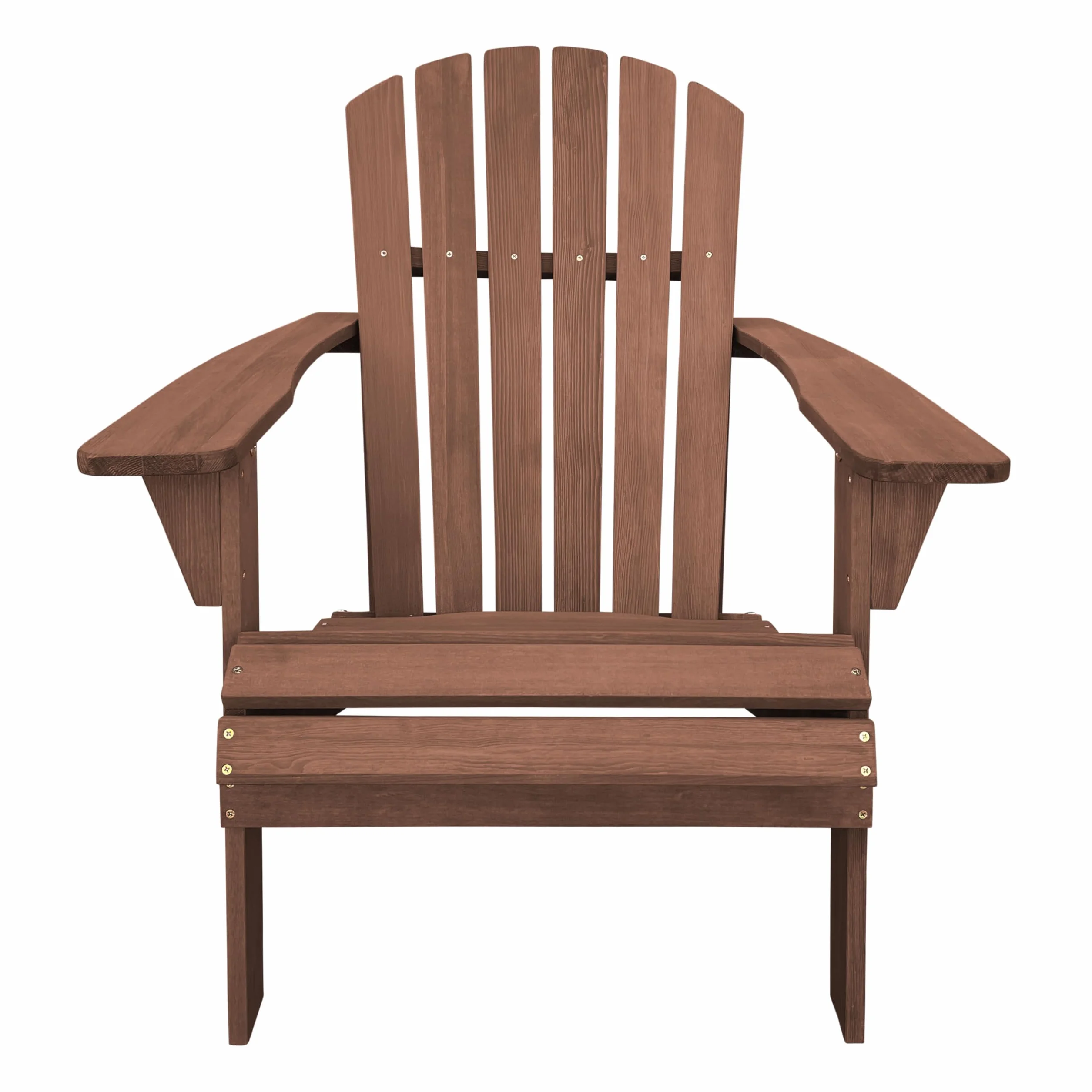 AXI Carmen Adirondack Krzeslo, krzeslo ogrodowe z drewna, kolor kawowy | drewniane krzesla ogrodowe dla 1 osoby/lezak/fotel wypoczynkowy z podlokietnikiem | 90,5 x 78,4 x 93 cm