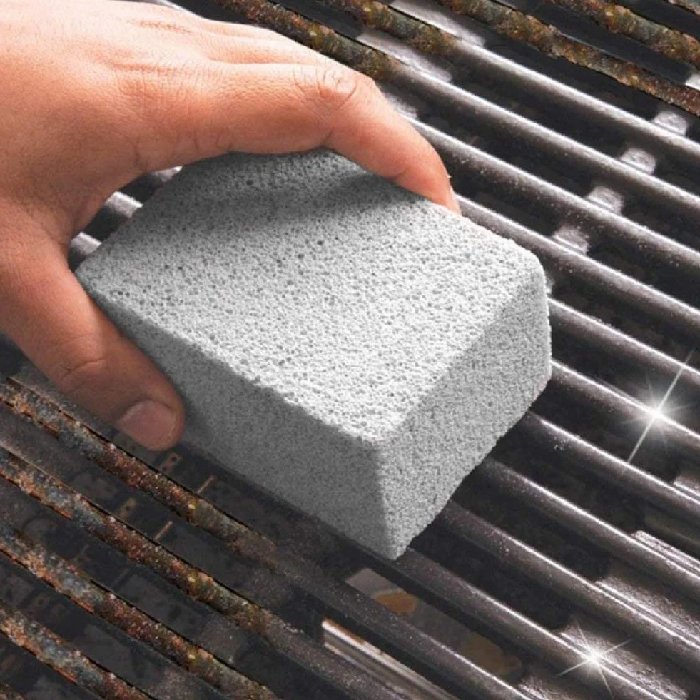 4 szt grill do czyszczenia kamienia naleśnik cegła grill skrobak pędzelek do czyszczenia do grilla kuchennego