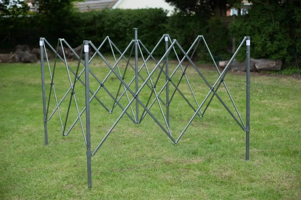 AllSeasonsGazebos Zupełnie nowy, ultra-mocny, otwarty pawilon błyskawiczny, w pełni wodoodporny, pokryty PVC wysokiej jakości 3x3m