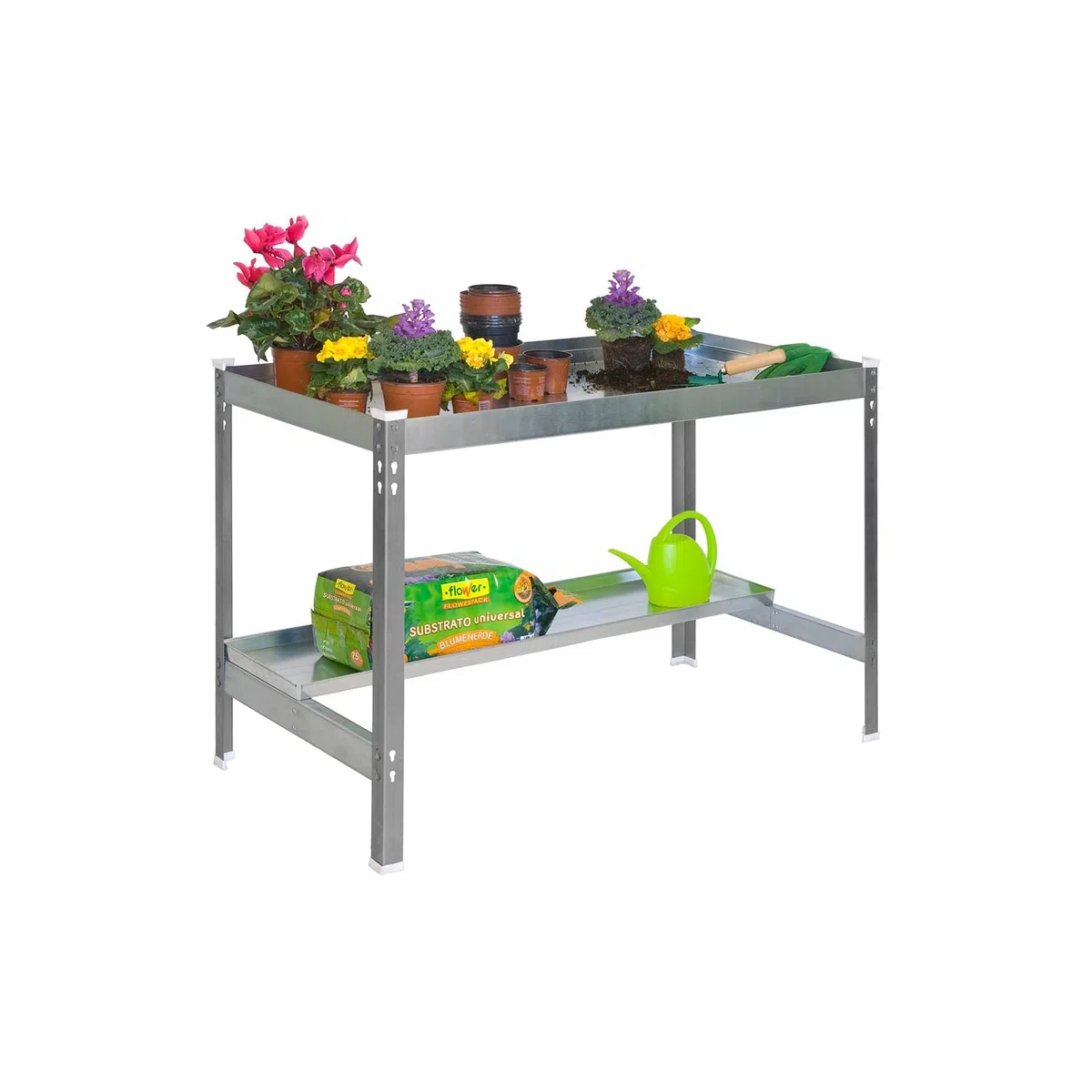 Stół do uprawy DESK Szary/Galva Simonrack 840x900x600 mms Pojemność 400 kg na półkę