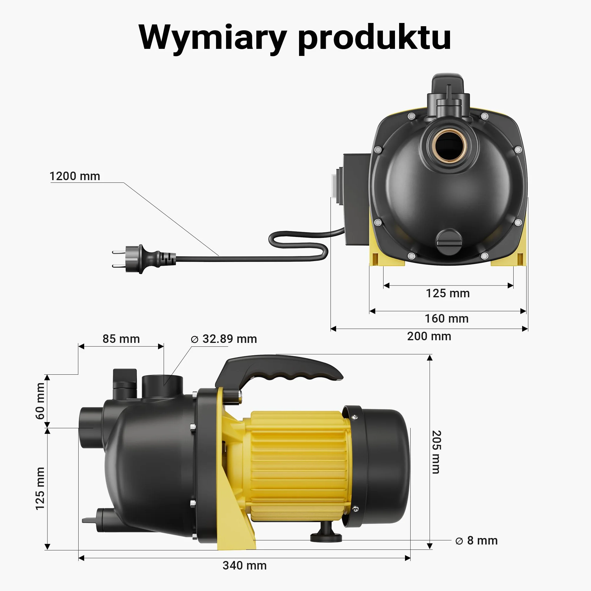 Wiltec Pompa ogrodowa 2800 l/h 600 W maks. wysokość podnoszenia 35 m