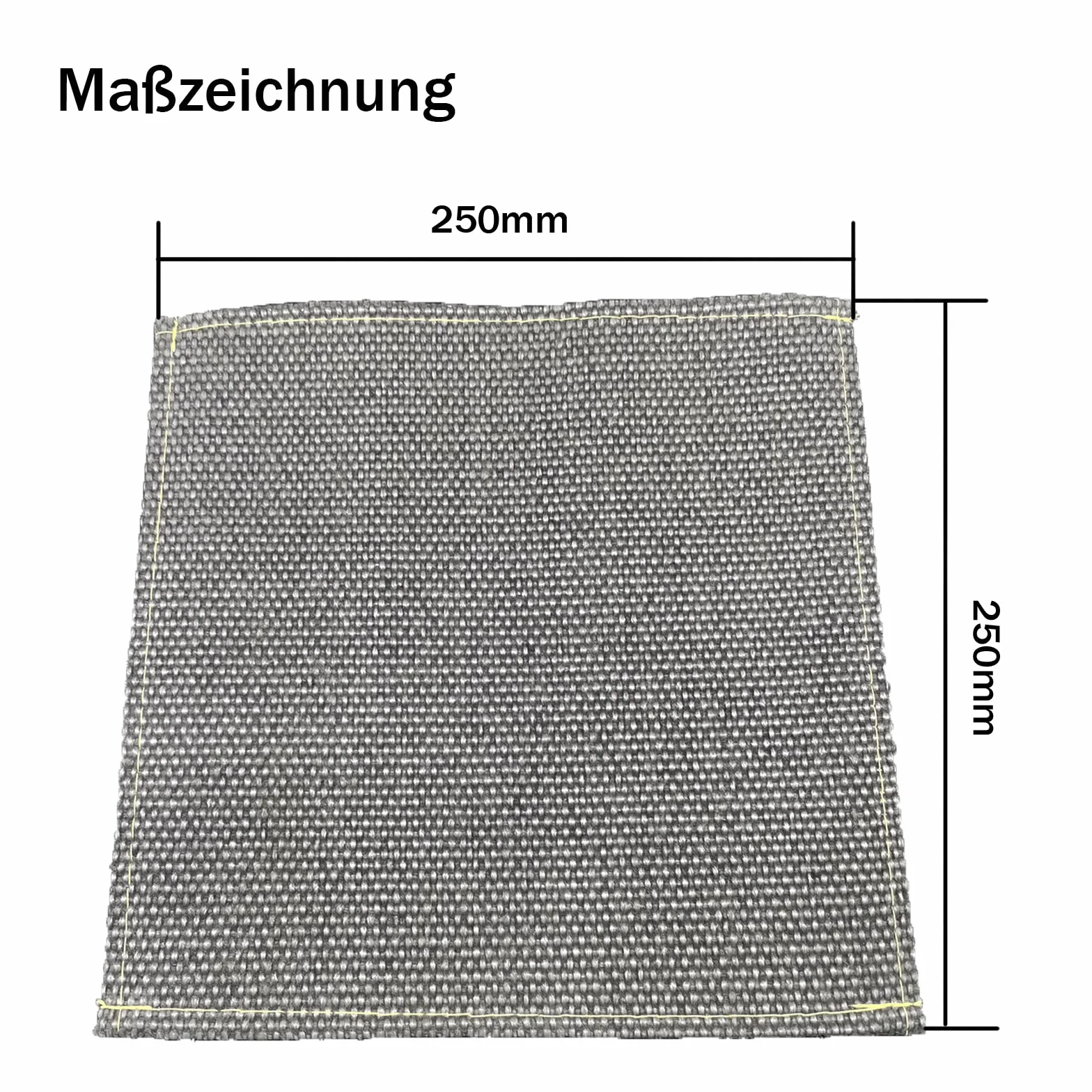 Mata ognioodporna, 250 x 250 mm do Bushbox 900°C, trwała 1150°C, nadaje się zarówno do wewnątrz, jak i na zewnątrz. Izolowana termicznie mata ognioodporna