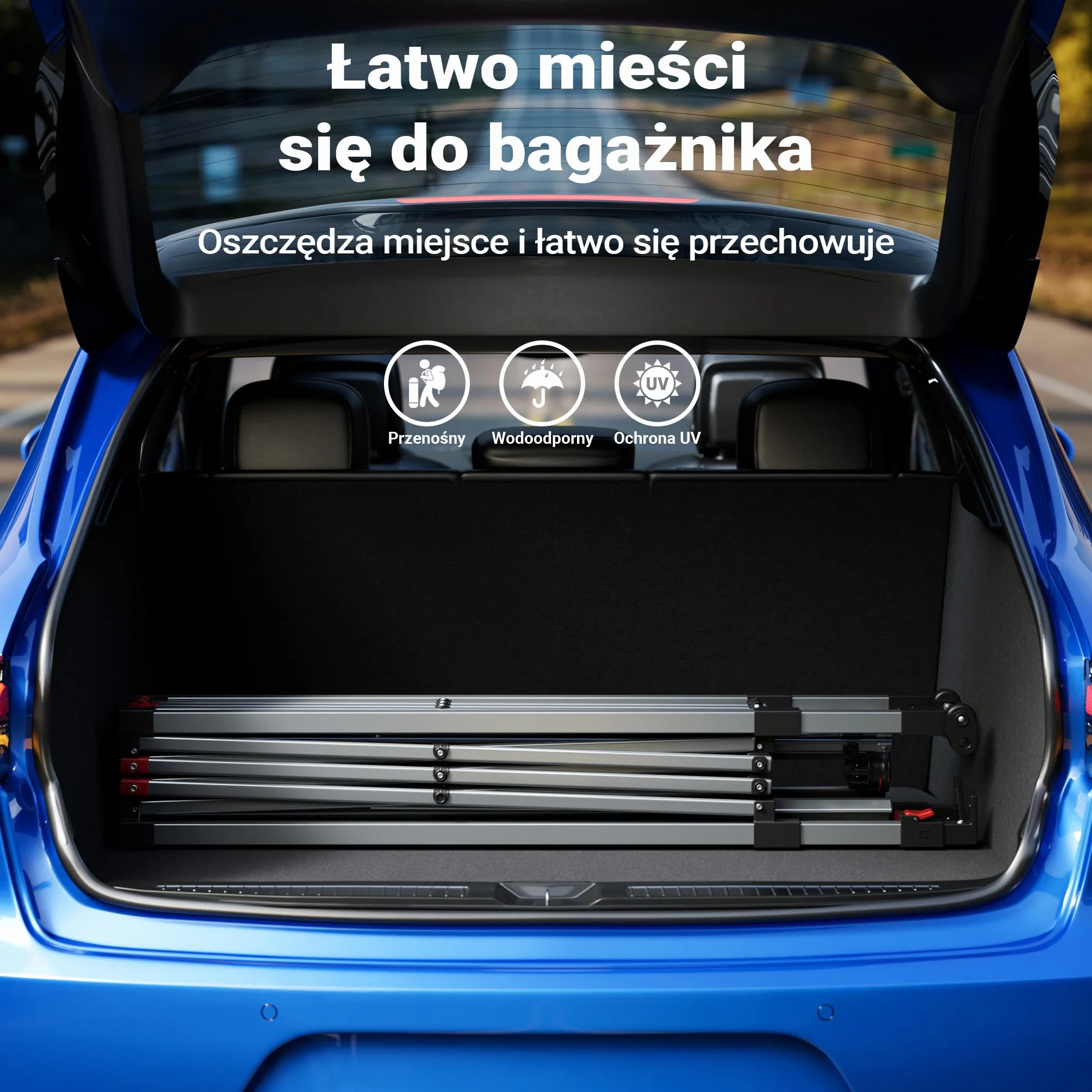 Wiltec Pop-up Pawilon składany na kołach pawilon ogrodowy szary 3x3m One push namiot imprezowy