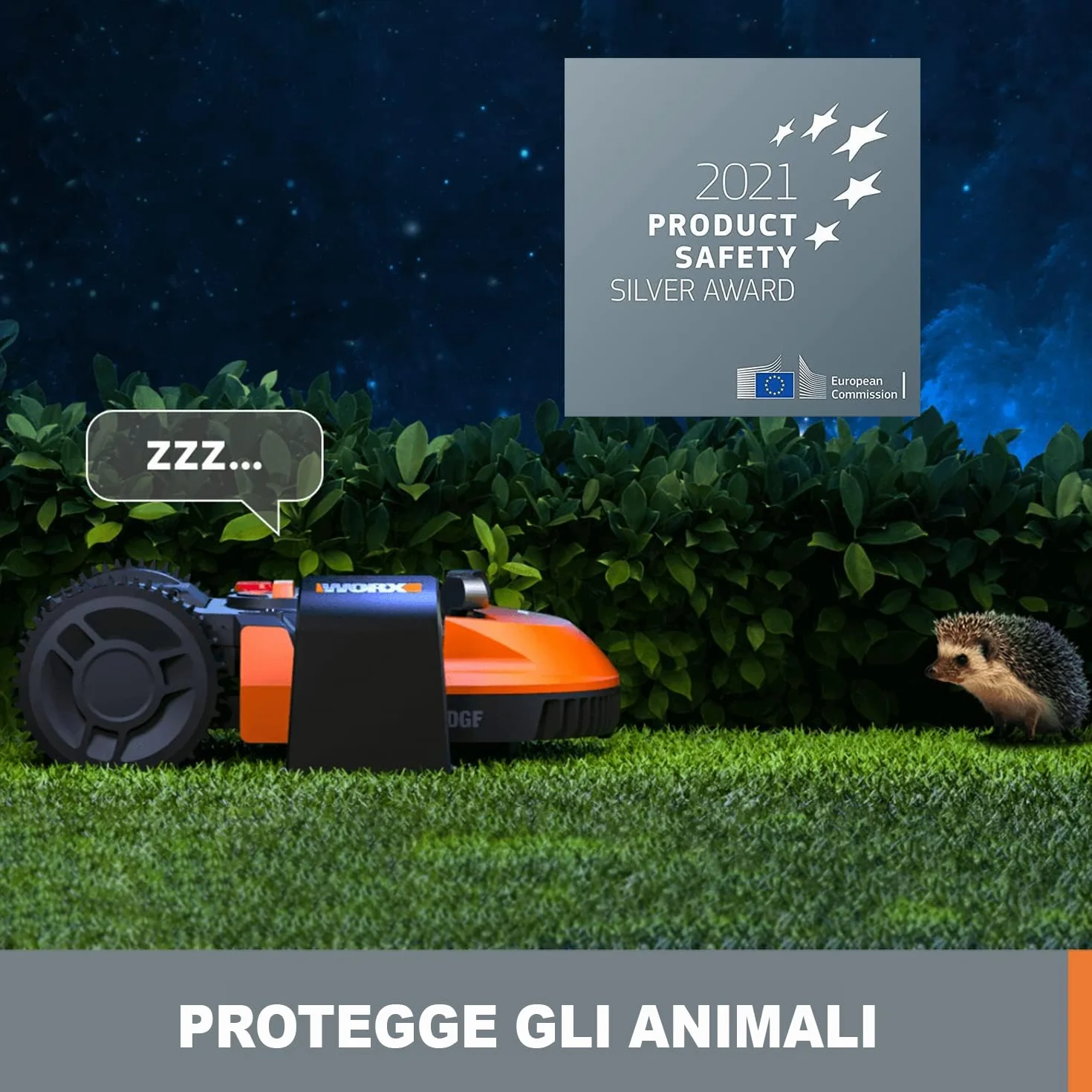 WORX WR169E Robot Landroid Classic kosiarka do trawy z ogranicznikiem przewodowym do ogrodów do 300 m² - nawigacja AIA, sterowanie aplikacją, Wi-Fi, Bluetooth - cięcie na krawędzi, szerokość cięcia 16