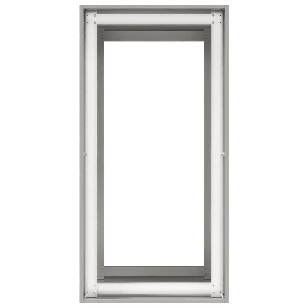 Hothingwell Ogrodnik ze stali nierdzewnej 40 x 80 x 80 cm | Otwarte dno do drenażu, wzmocnienia wsporników wewnętrznych, do użytku zewnętrznego, ogrodu, balkonu
