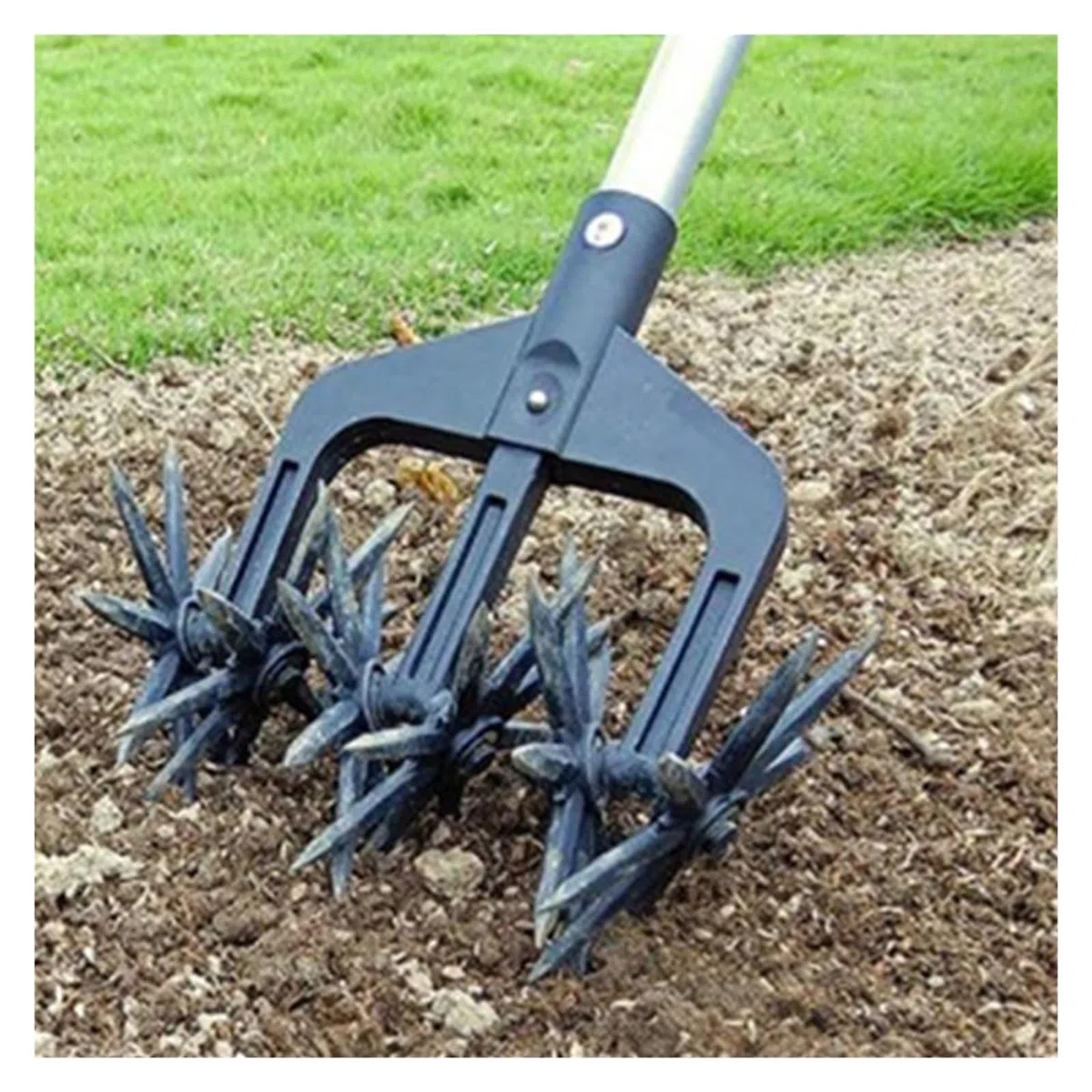 2 W 1 Aerator Ogrodowy Wertykulator Gleby Wentylowany Rumpel Obrotowy Trawnik Ripper Kultywator Narzędzie DużA Moc