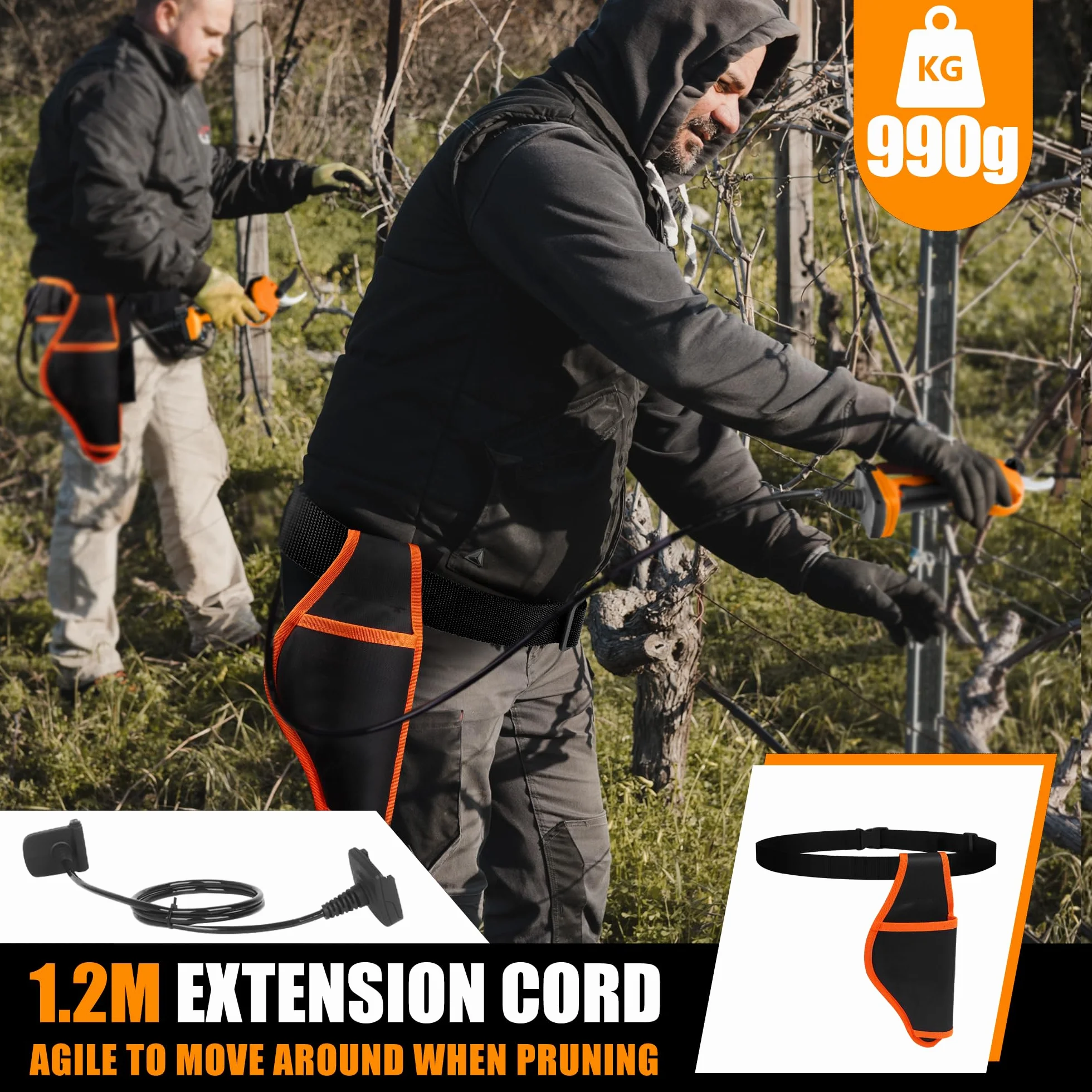 akumulatorowe nożyce do gałęzi 40 mm 2 x 21 V 1050 W 4 A 8605PRO