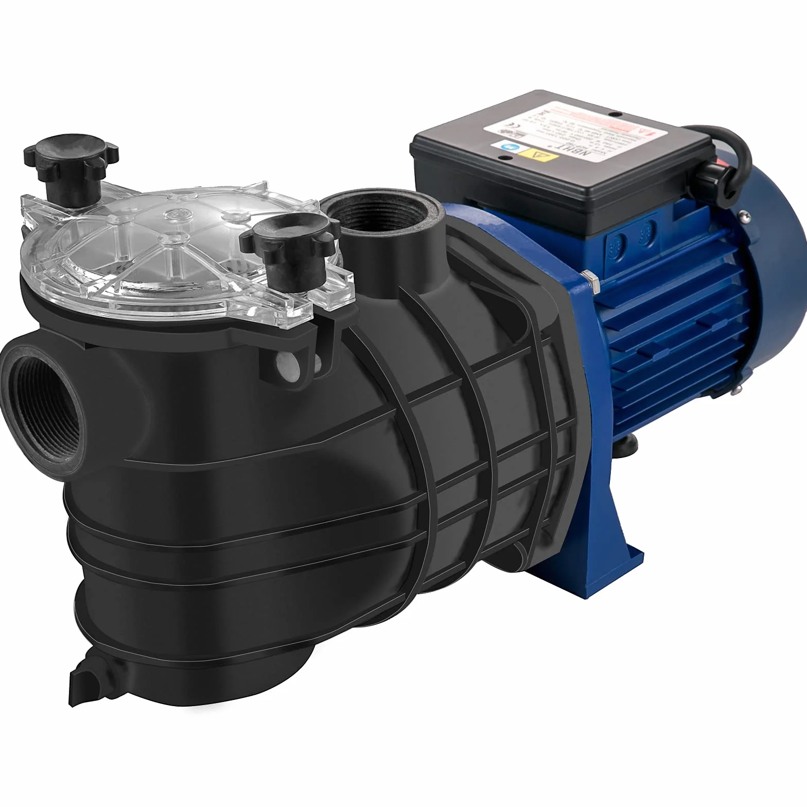 VEVOR Filtrująca Pompa Basenowa 15000 l/h 1 HP 750 W Maks. Wysokość Podnoszenia 14,5 m