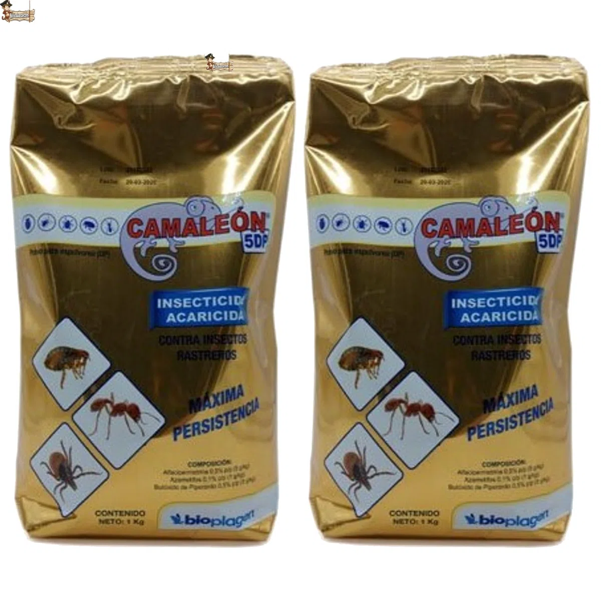 BricoLoco.com Środek owadobójczy w proszku przeciw owadom śledzącym. 2 kg (2x1kg) !!! Pyretroid. Efekt szoku. Zewnętrzne i wewnętrzne. Mrówki, karaluchy, pchły, pluskwy, kleszcze. (2)