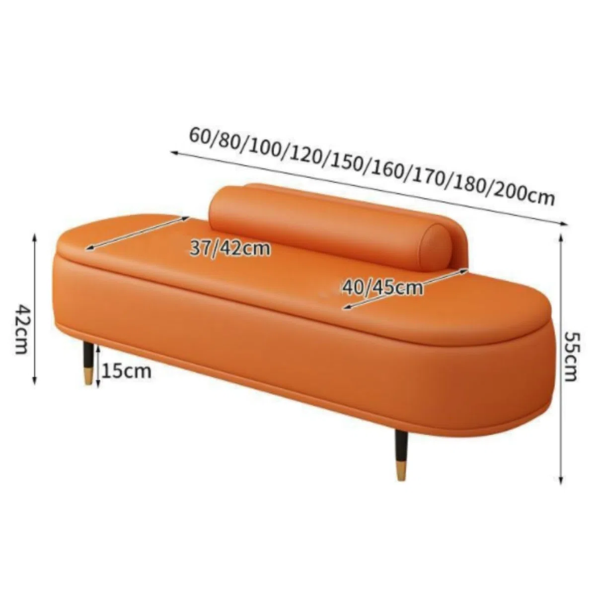 Tapicerowana skóra ławka Sto Slish przy łóżku nizer sofa otomana z ukrytymi butami do przewijania butów wejściowych podnóżek wszechstronny domowe futro
