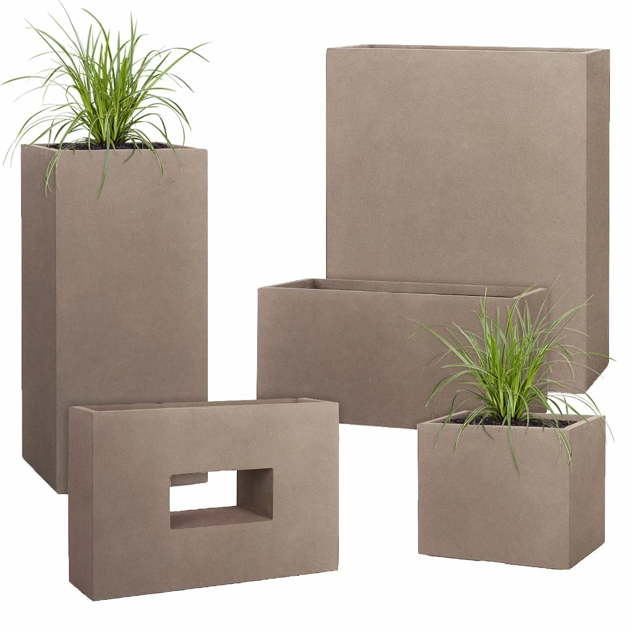 Pflanzwerk® donica TOWER Chocolate 50x23x23cm *odporna na mróz* *ochrona przed promieniowaniem UV* *jakość europejska*
