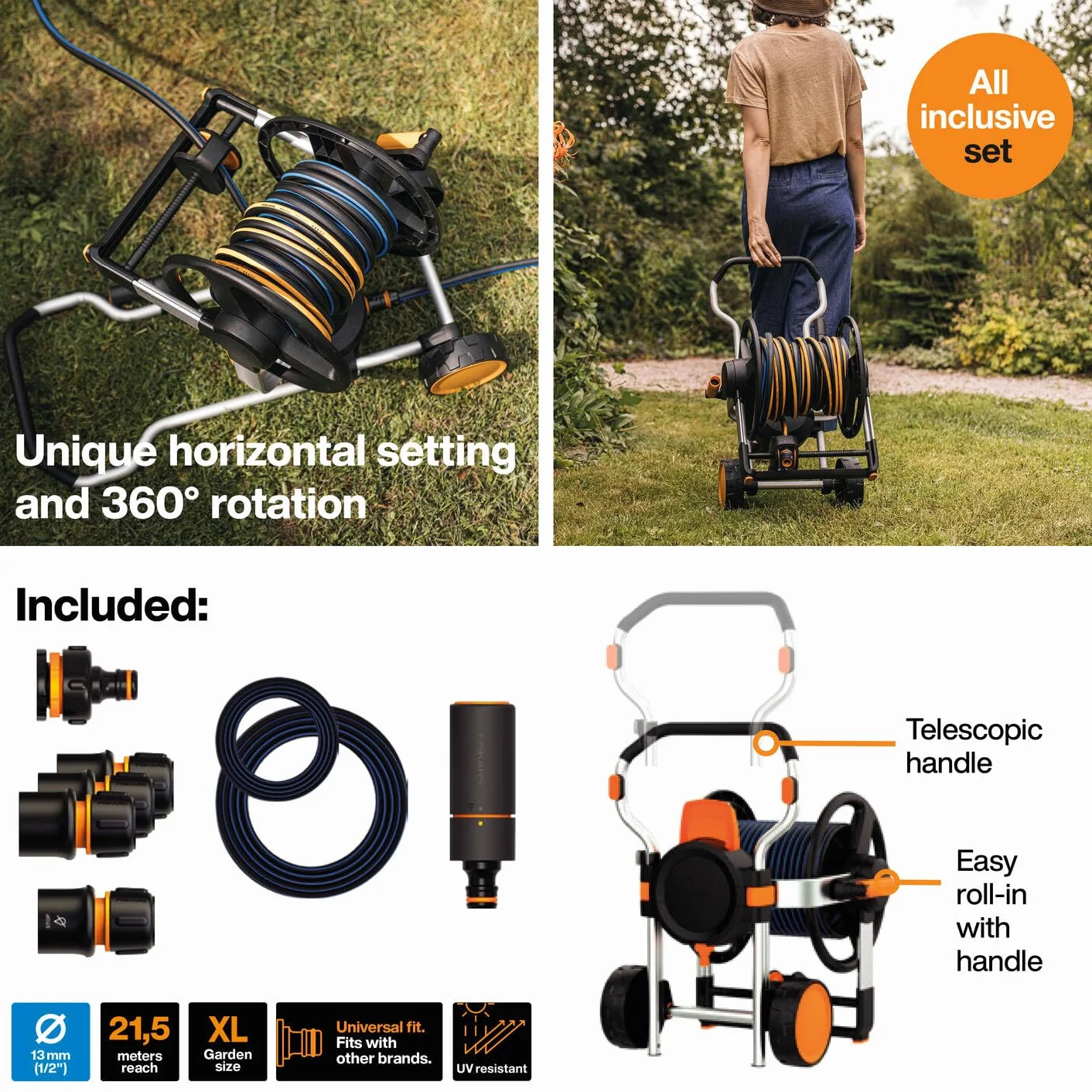 Fiskars Koło wodne Ręczne XL