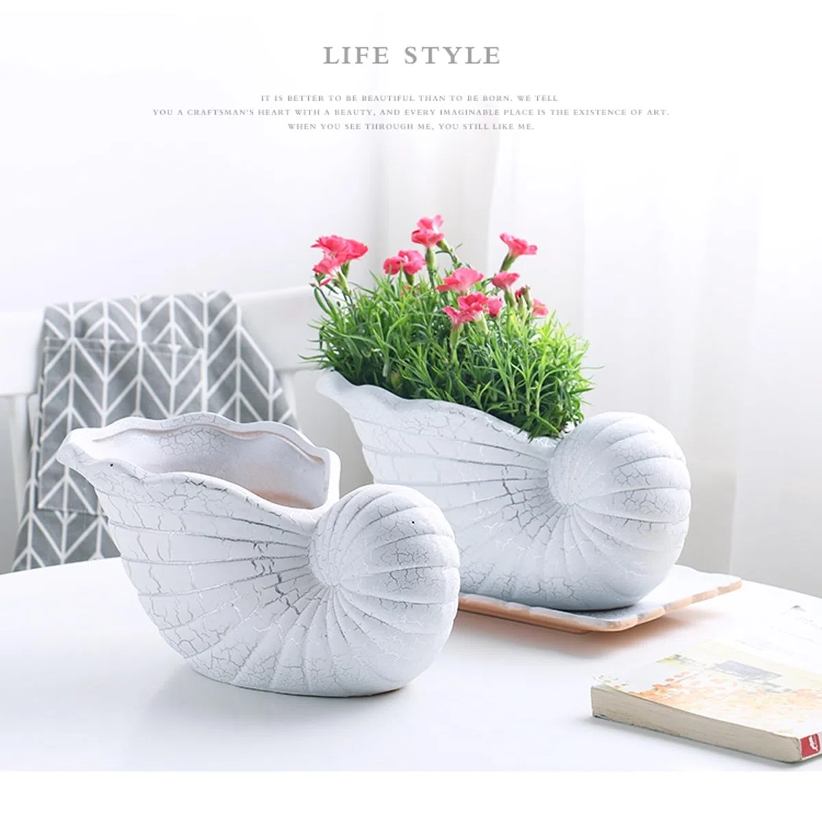 ULTRAWAVE Doniczki na kwiaty kreatywna wewnętrzna i zewnętrzna ceramiczna doniczka kreatywna dekoracja bonsai doniczkowa doniczka na sukulenty ozdobna doniczka