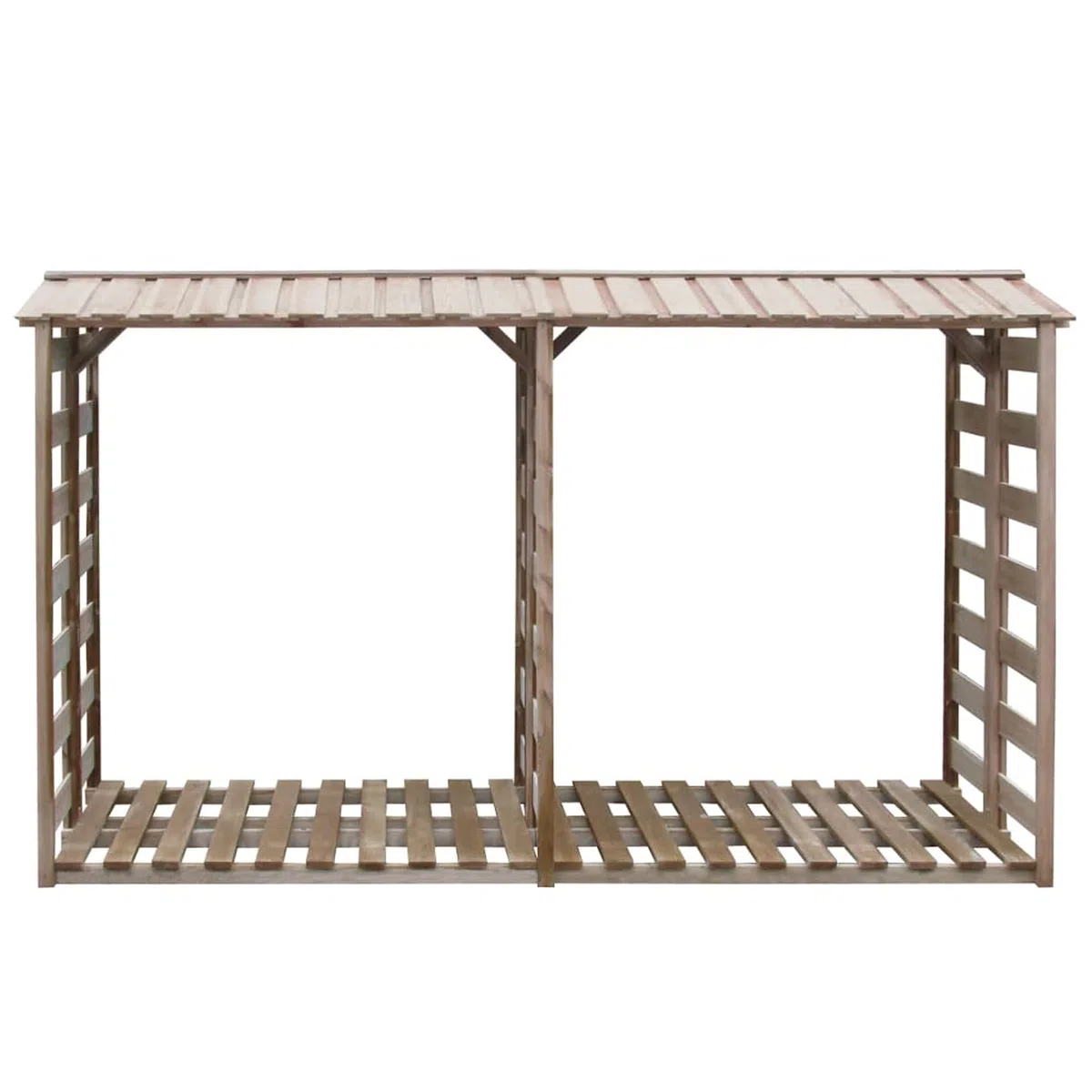 Homgoday Domek narzędziowy na zewnątrz, schowek na drewno szopa 300 x 90 x 176 cm Impregnowana sosna, szopa ogrodowa pokrywa kosza, narzędzia do domku, gospodarstwa rolnego i podwórka