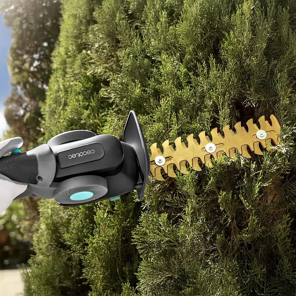 Cecotec TitaniumSword 2120 Hand XL akumulatorowe nożyce do żywopłotu i nożyce do żywopłotu, laserowe ostrza tytanowe, ergonomiczny uchwyt. Akumulator 21 V bezszczotkowy. Akcesoria do żywopłotów 22 mm