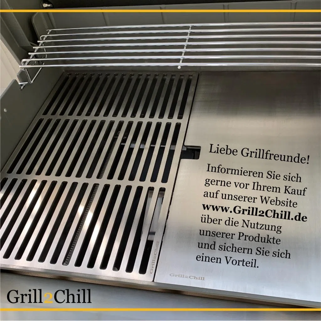 Ruszt do grillowania stal szlachetna V2A 1.4301 ruszt zastępczy pasuje do Grills Broil King Baron 420 + 440 + 490 i Crown 420 + 440 + 490 itd. 4-częściowy / 4 ruszty po 160 x 440 mm