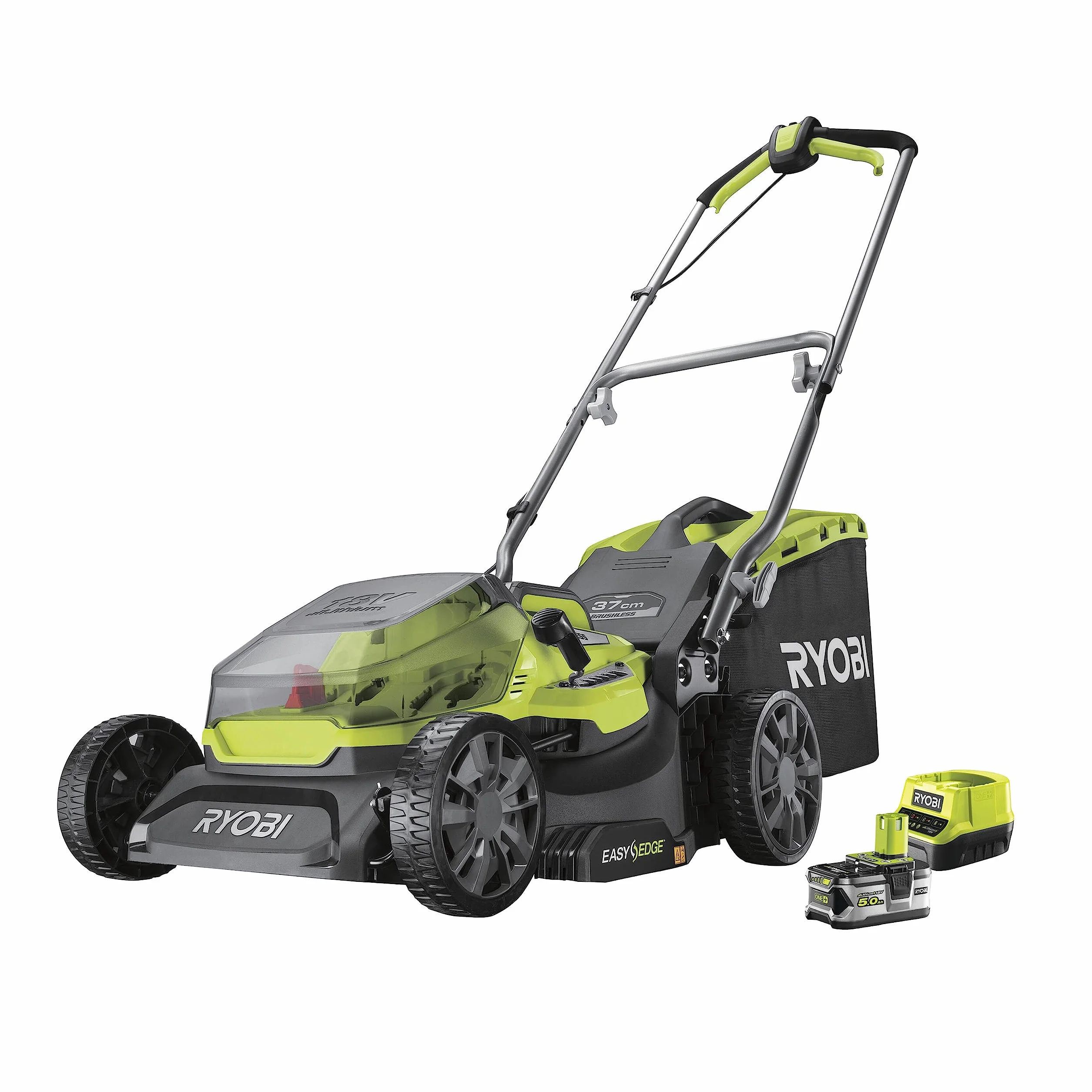 RYOBI RY18LMX37A-150 Bezszczotkowa kosiarka 18V LithiumPlus 37 cm 5,0 Ah