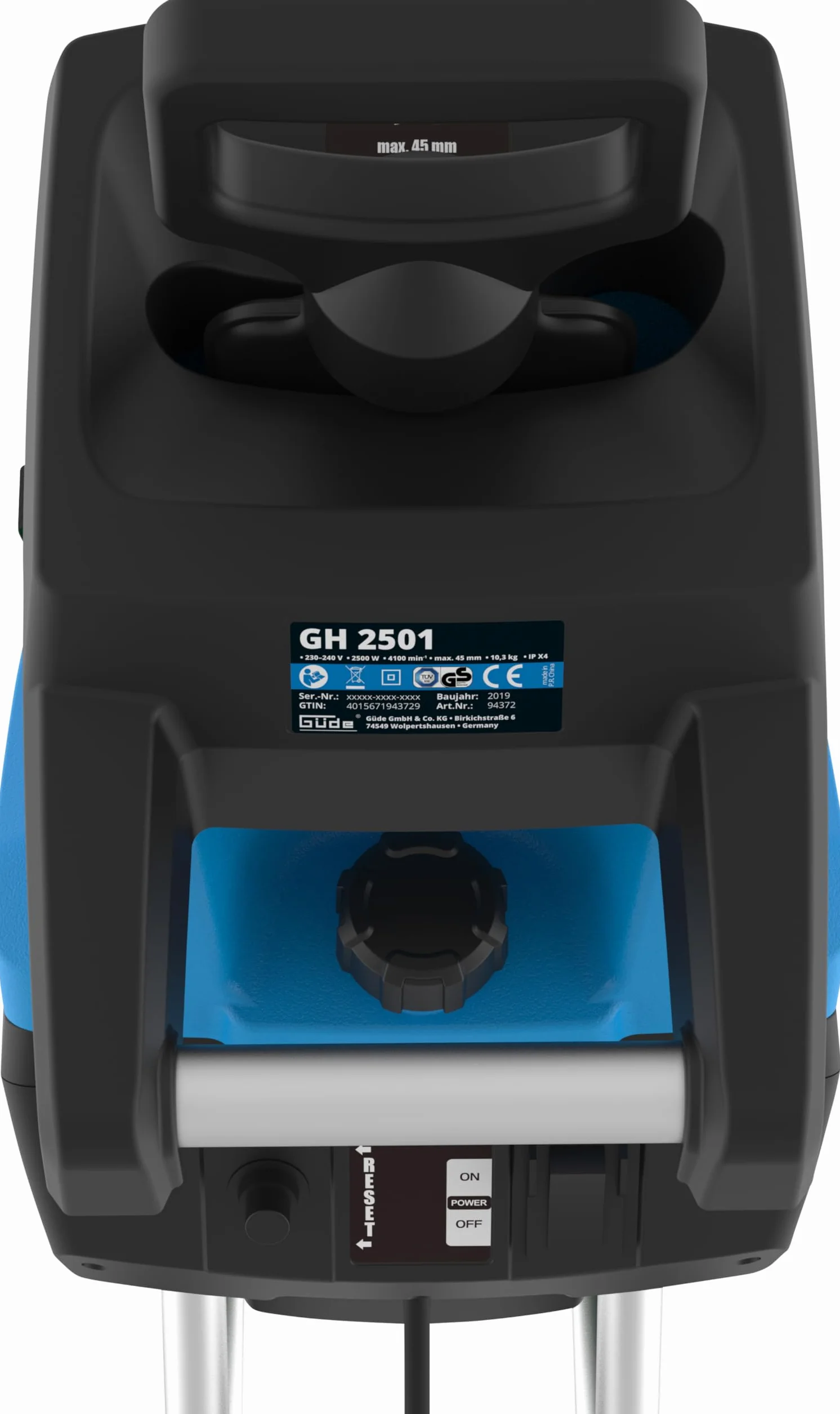Güde Rozdrabniacz ogrodowy GH 2501 2500 W 45 mm