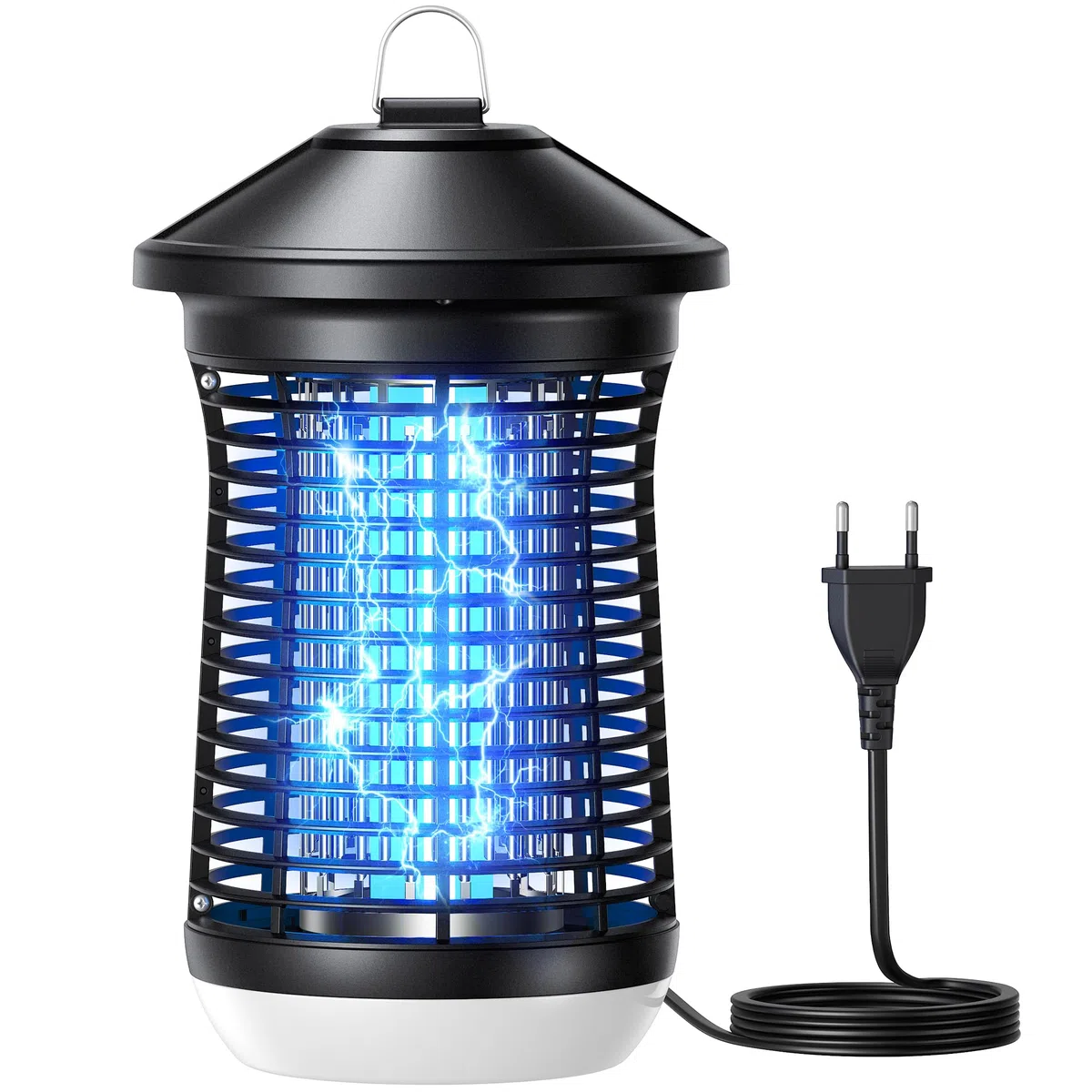 Mowend Elektryczna pułapka na owady, 4200 V, 18 W, lampa na komary UV, do użytku wewnątrz i na zewnątrz, kabel 1,5 m, pułapka na muchy owocówki, elektryczna