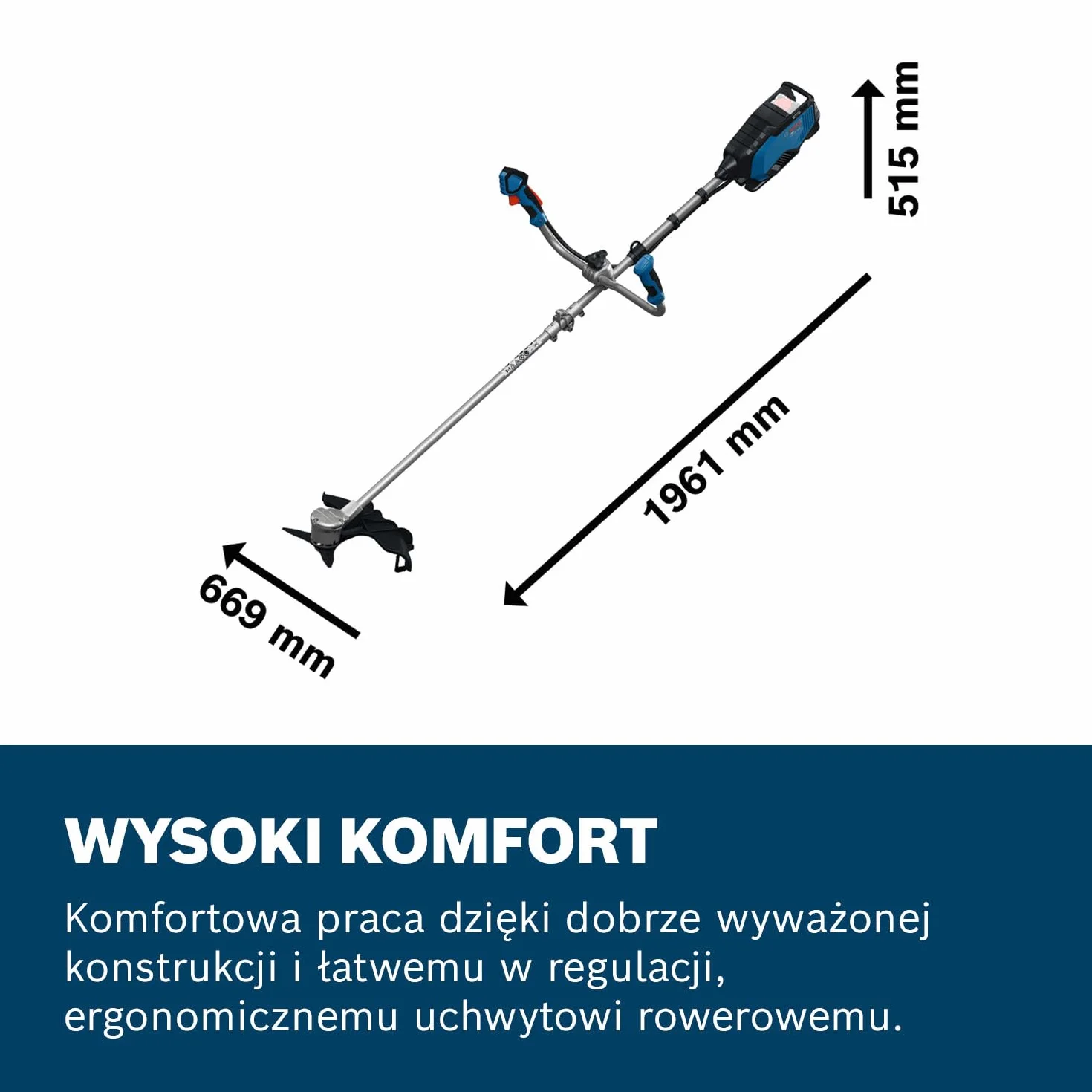 Bosch PRO Wykaszarka akumulatorowa GFR18V-25 BH (silnik bezszczotkowy 600 W, średnica cięcia ostrzem: 25 cm, średnica cięcia nicią: 40 cm, bez akumulatora)