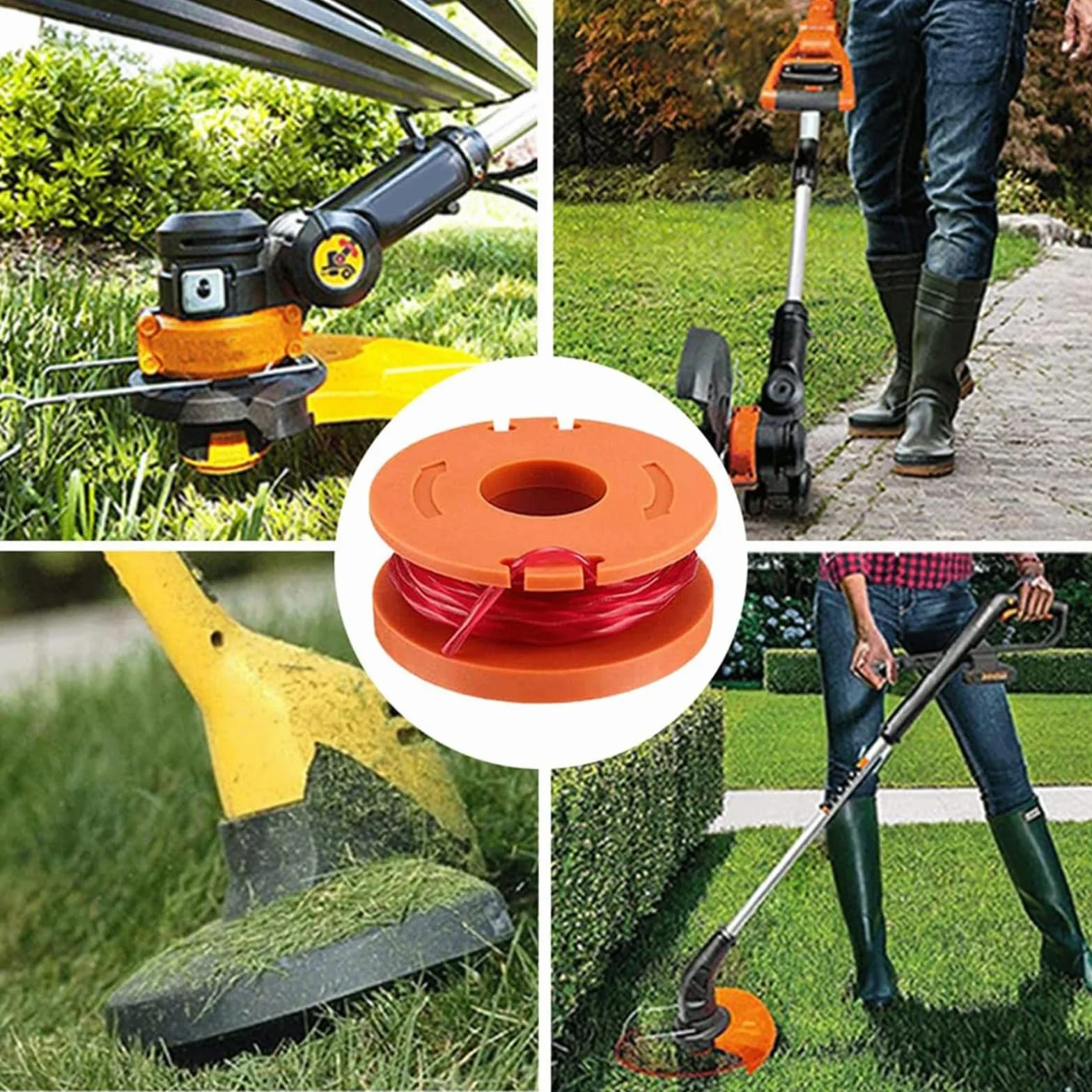 12 sztuk 0,2 cm 3 m WA0010 WA0004 zapasowy trymer szpuli szpuli, żyłka do przycinania strun do chwastów kompatybilna z Worx WG150 WG151 WG154 WG160 WG163 WG175 WG180