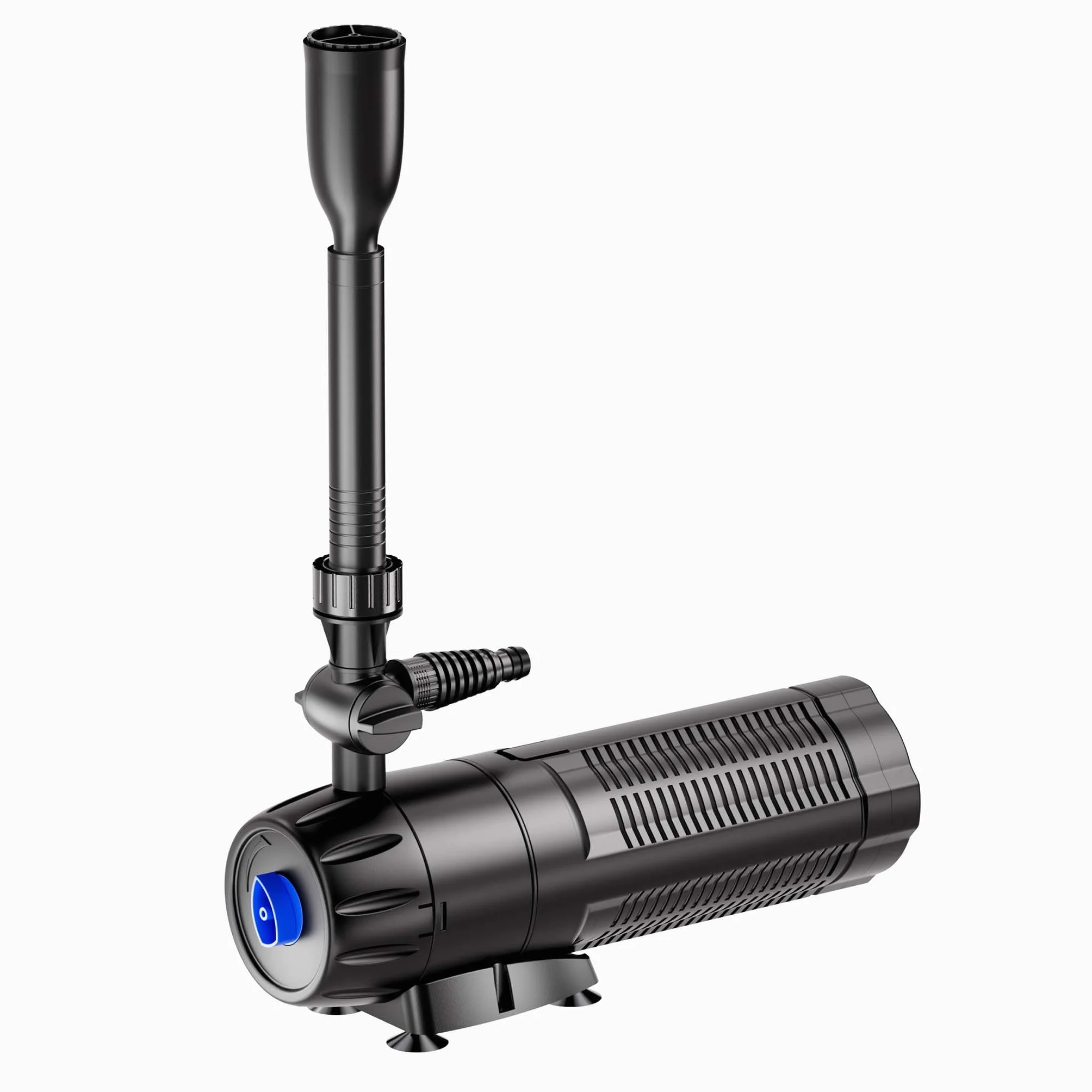 SunSun CUP-129 Pompa fontannowa z filtrem, 4 dysze fontannowe 1000l/h 24W i odstojnik UVC 9W, pompa do stawu ogrodowego biofiltr do stawu koi