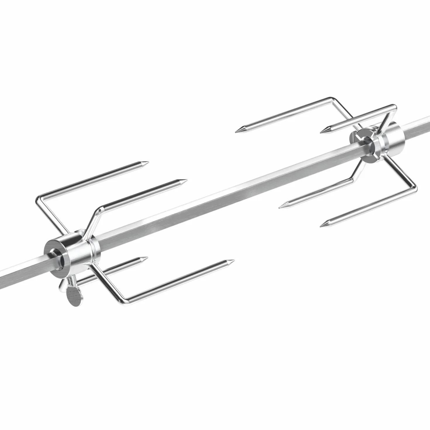Onlyfire BRK-6031 Uniwersalny chromowany rożen obrotowy 90 cm, silnik ze stali nierdzewnej 220V-240V