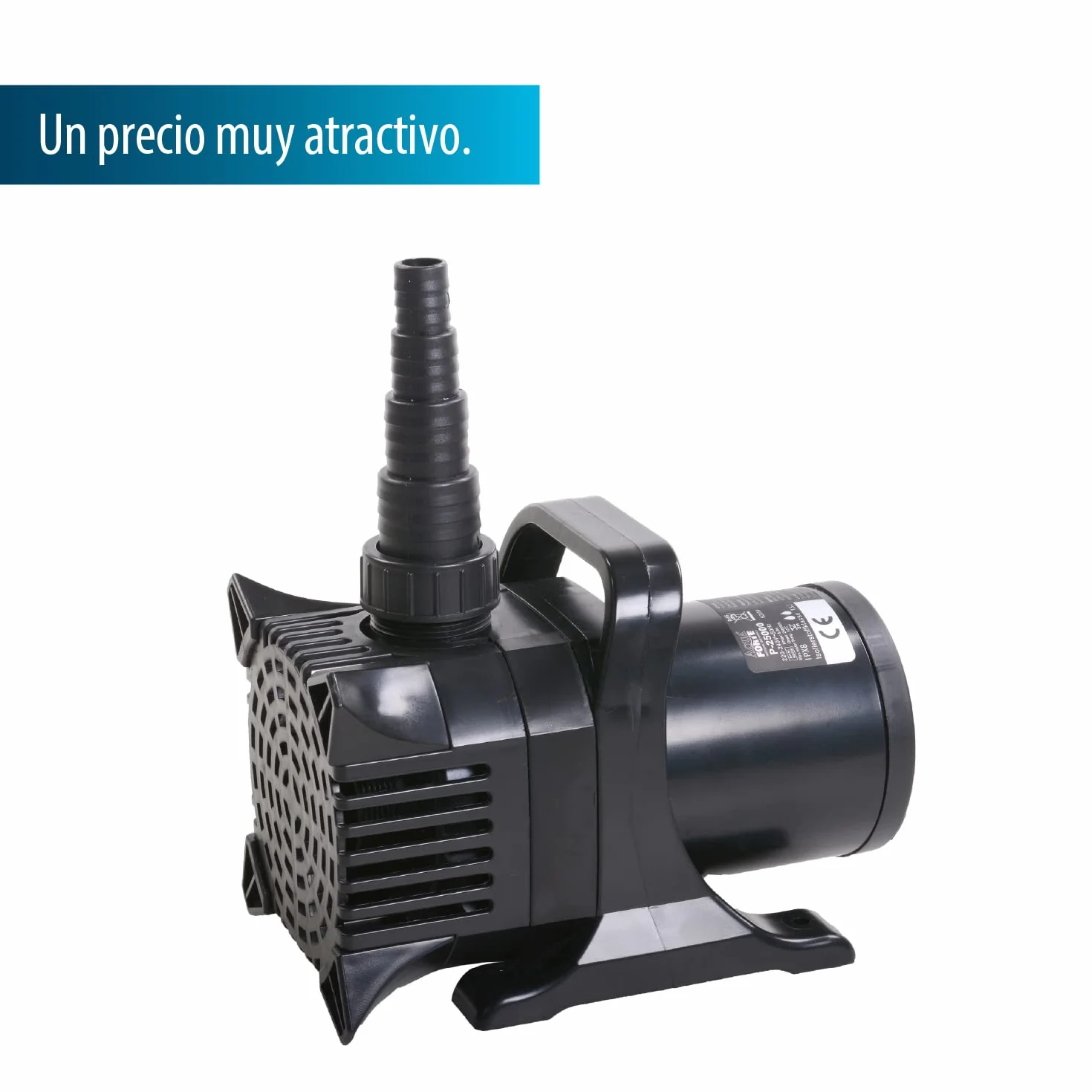 AquaForte P-35 000 pompa do stawu, 650 W, maksymalny przepływ 35 m³/h, maksymalna wysokość tłoczenia 8,5 m, bardzo duża wysokość tłoczenia, pompuje cząstki brudu o wielkości do 6 mm