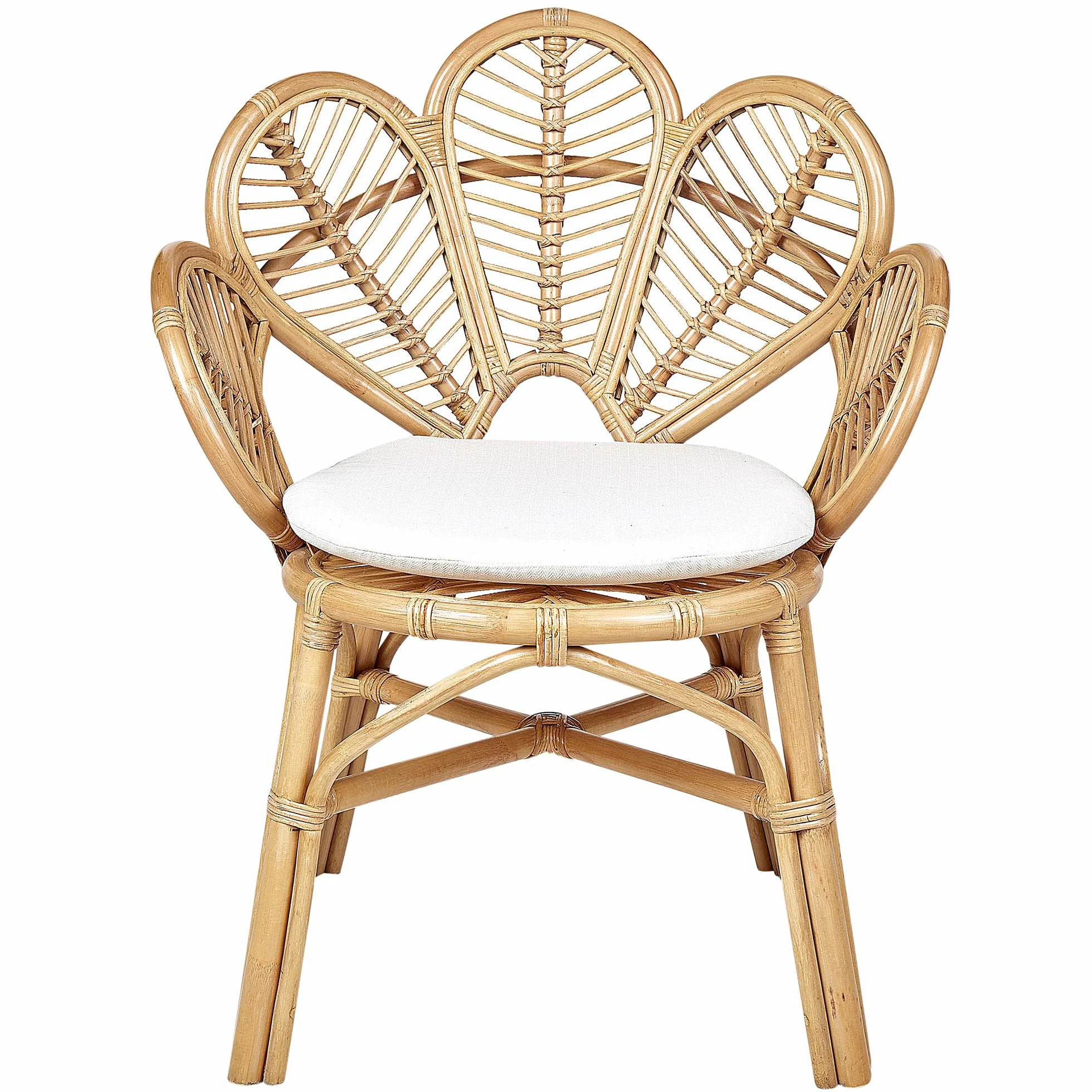Fotel ozdobny rattanowy Florentine II boho patio salon
