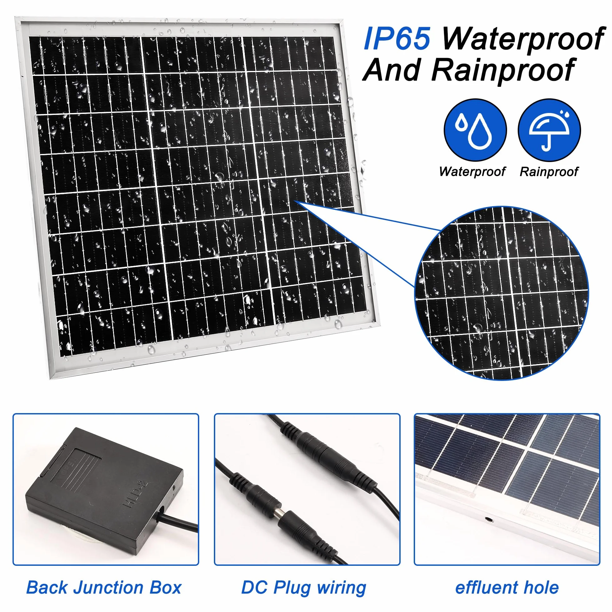 Joycabin Wentylator solarny, zestaw modułu solarnego, 10 W, podwójny wentylator wydechowy, przenośny solarny wentylator wyciągowy do małych kurników, szklarni, domków dla zwierząt domowych, garażu