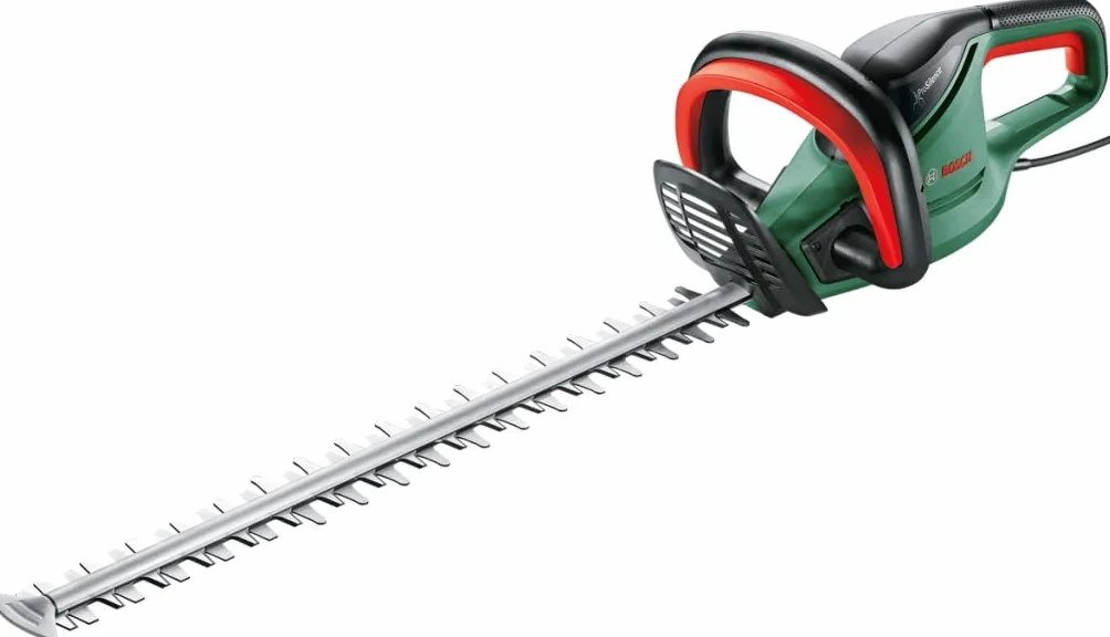 Bosch Home and Garden UniversalHedgeCut 60 Sekator (480 W, długość listwy tnącej: 60 cm, do średnich żywopłotów, odstęp pomiędzy nożami: 30 mm, opakowanie kartonowe)