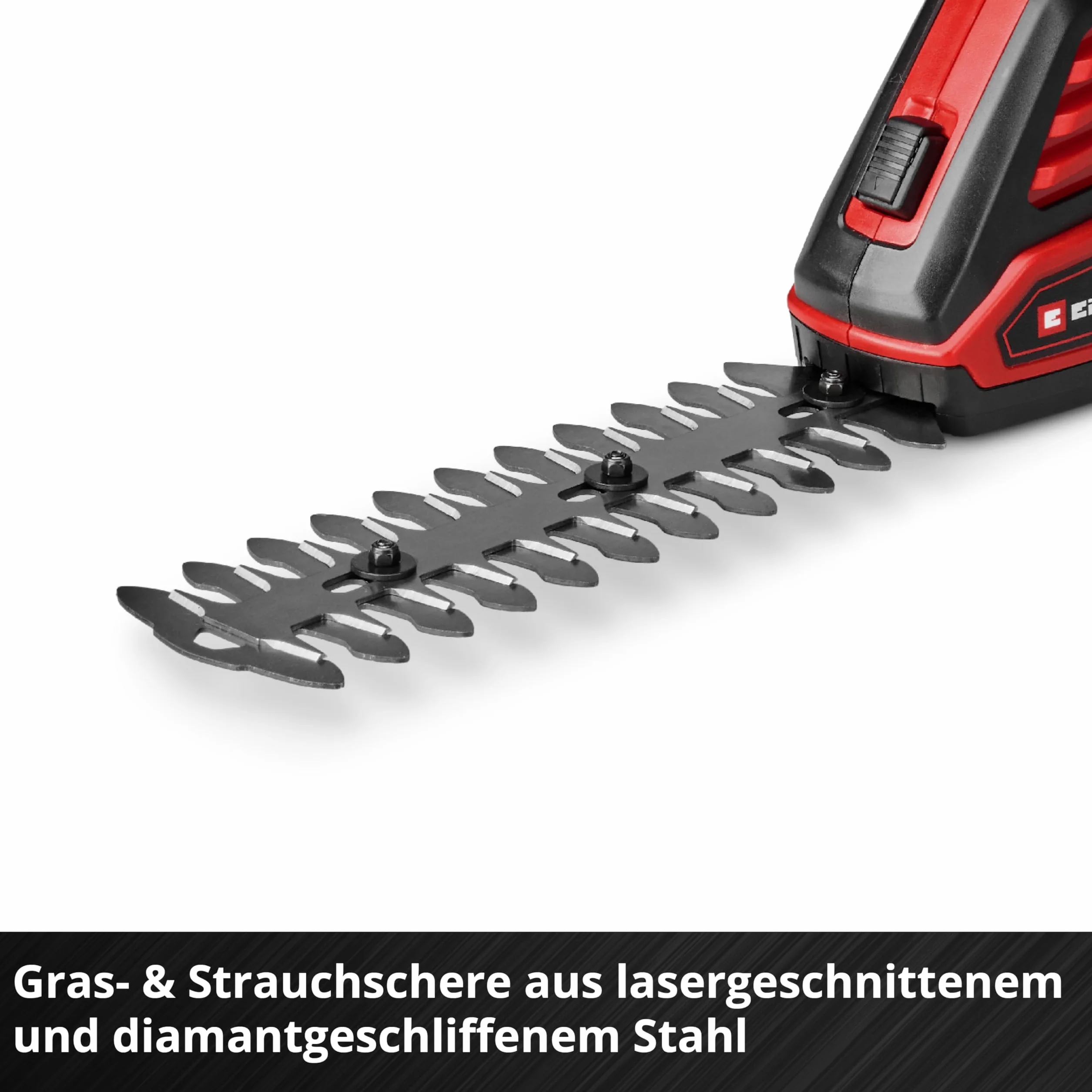 Einhell Akumulatorowe nożyce do trawy/krzewów GE-CG 18/100 Li - 3 w 1-Solo Power X-Change (18 V, w zestawie nóż do cięcia trawy 100 mm, nóż do cięcia krzewów 200 mm, nasadka do grabienia, bez