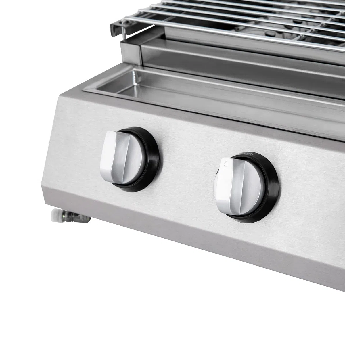 4-palnikowy stalowy grill gazowy na kemping, 580 x 400 x 200 cm, propan, Barbacoa, LPG, plancha do użytku na zewnątrz i przenośnego grilla Equint
