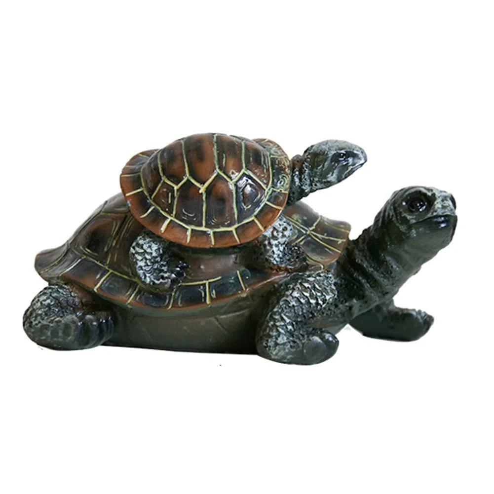 Posągi ogrodowe na zewnątrz, posąg żółwia mały do figurek ogrodowych, rzeźby zwierząt Home Decor, ozdoby na zewnątrz do bajkowych dekoracji ogrodowych, A