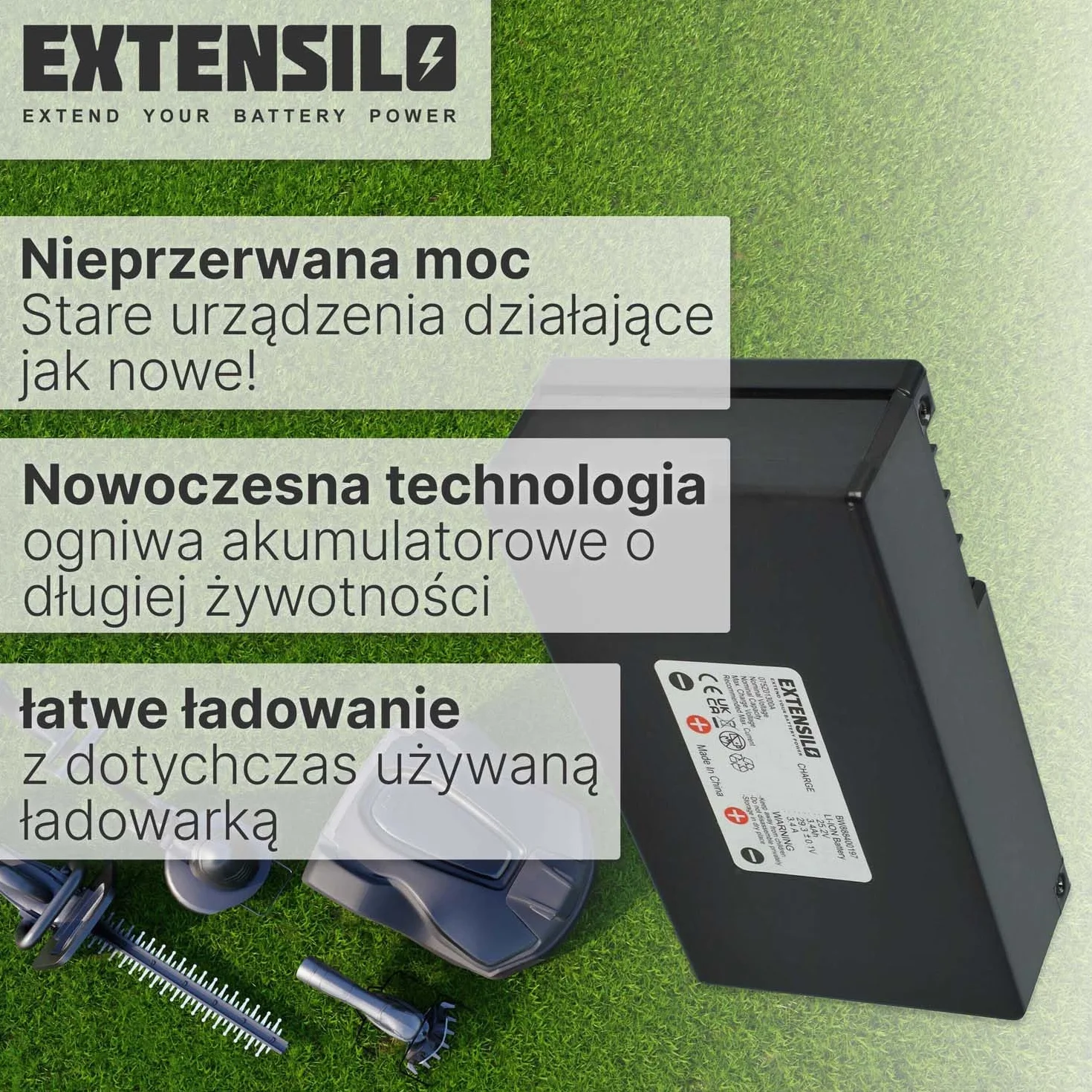 Akumulator kompatybilny z Stiga Autoclip 200, 223, 225, 228, 225s, 228s, 221, 125, 127 robot kosiarka (3400 mAh, 25,2 V, Li-Ion)