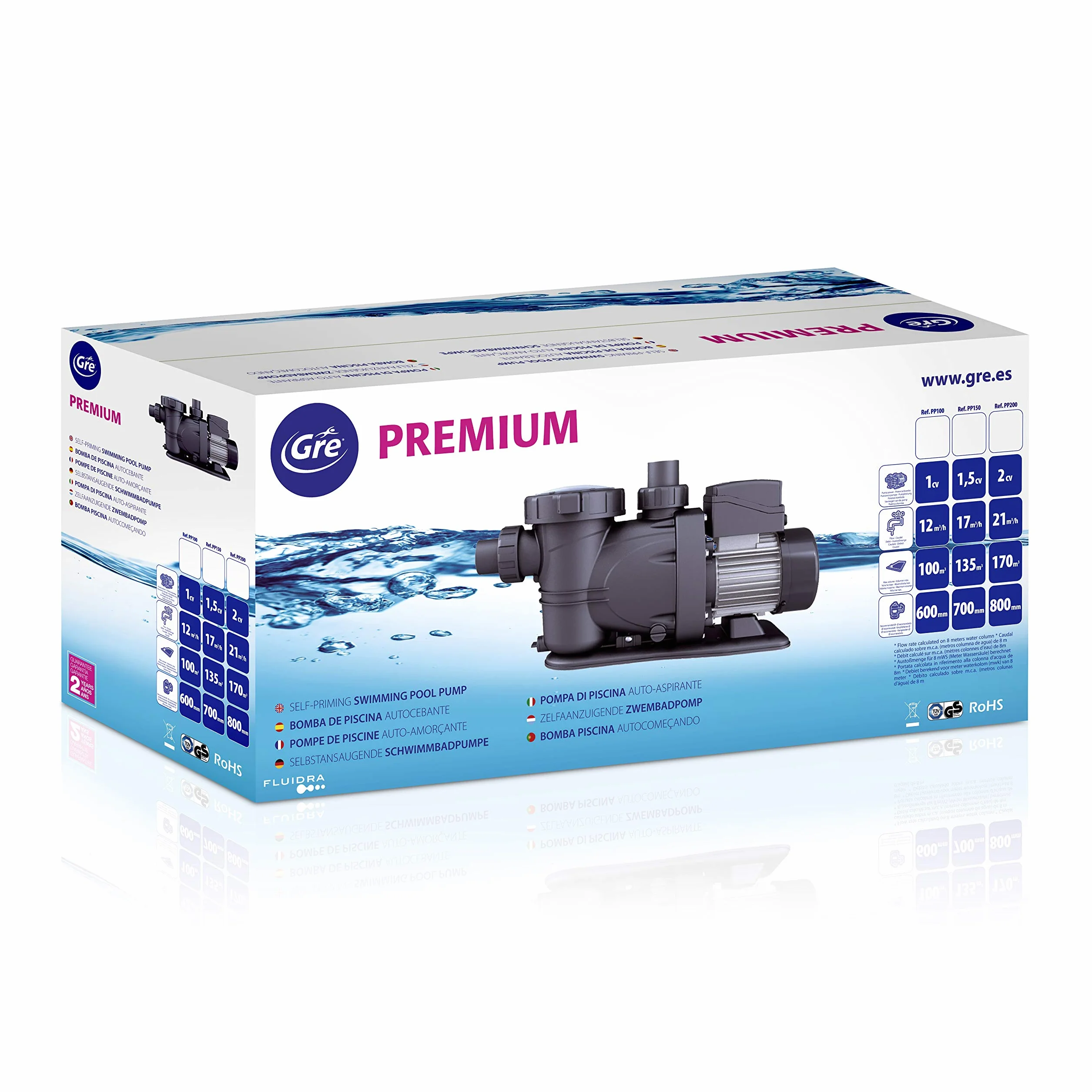 Gre PP077H pompa filtracyjna do basenu 600 W 17000 l/h