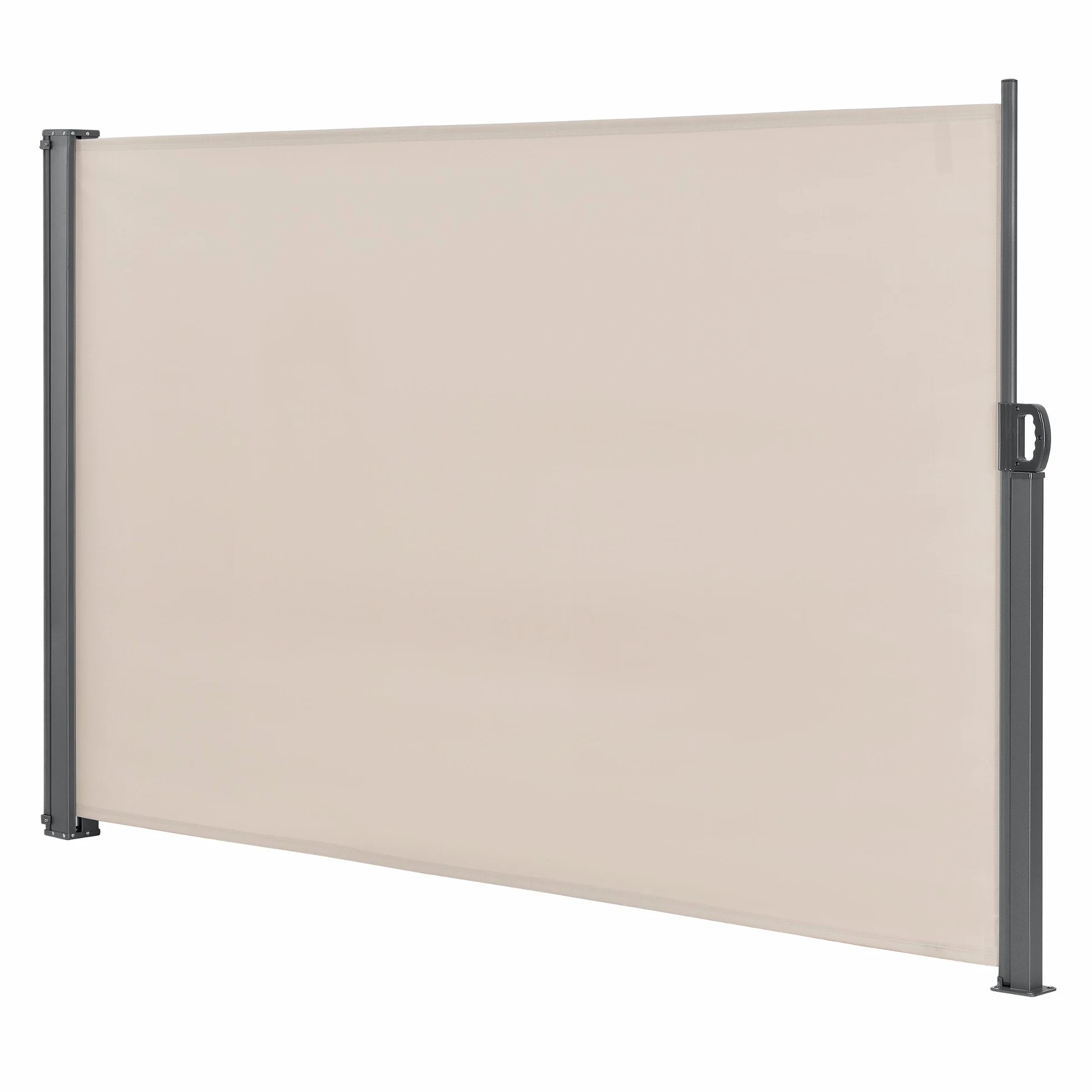 pro.tec Markiza boczna, 180 x 300 cm, kolor piaskowy, beżowy, odporna na warunki atmosferyczne, ochrona przed słońcem i wiatrem