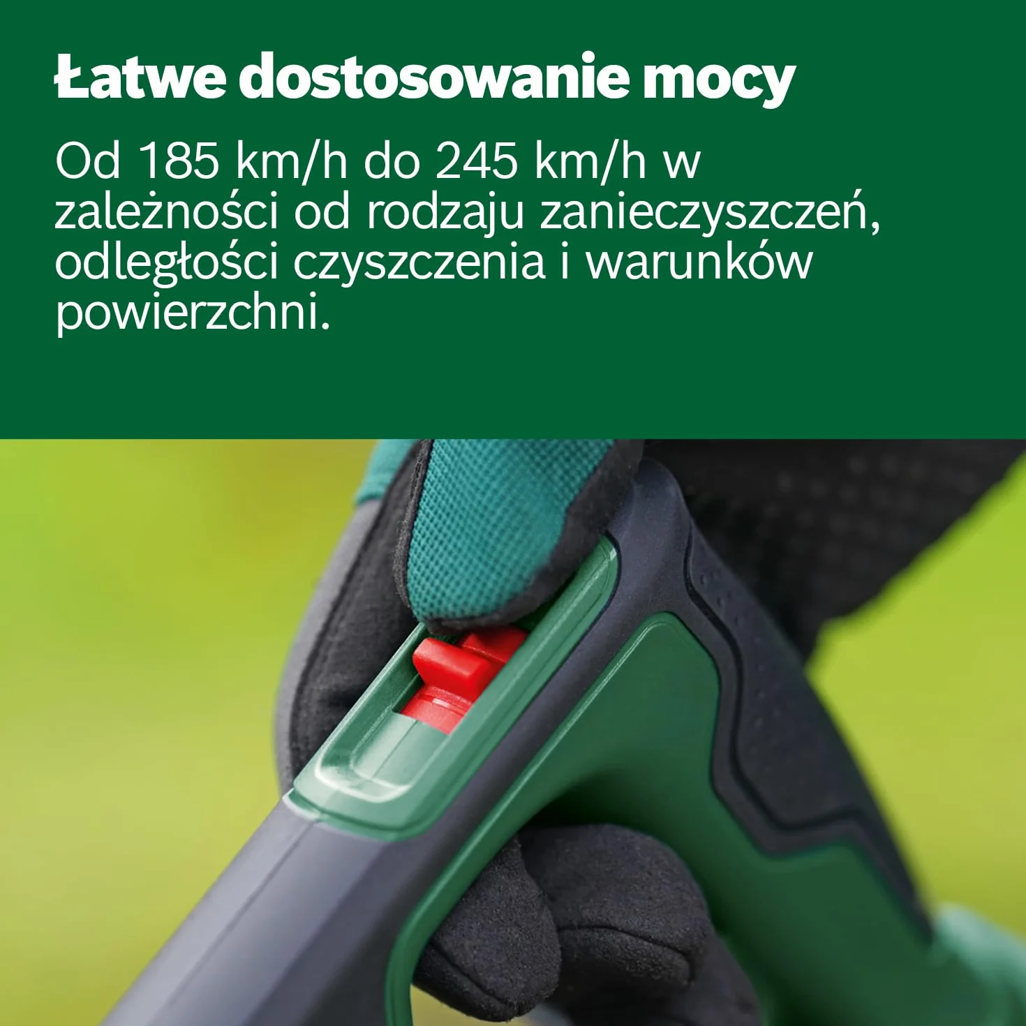 Bosch UniversalLeafBlower 18V-130 akumulatorowa dmuchawa do liści 18V 2,5 Ah z ładowarką