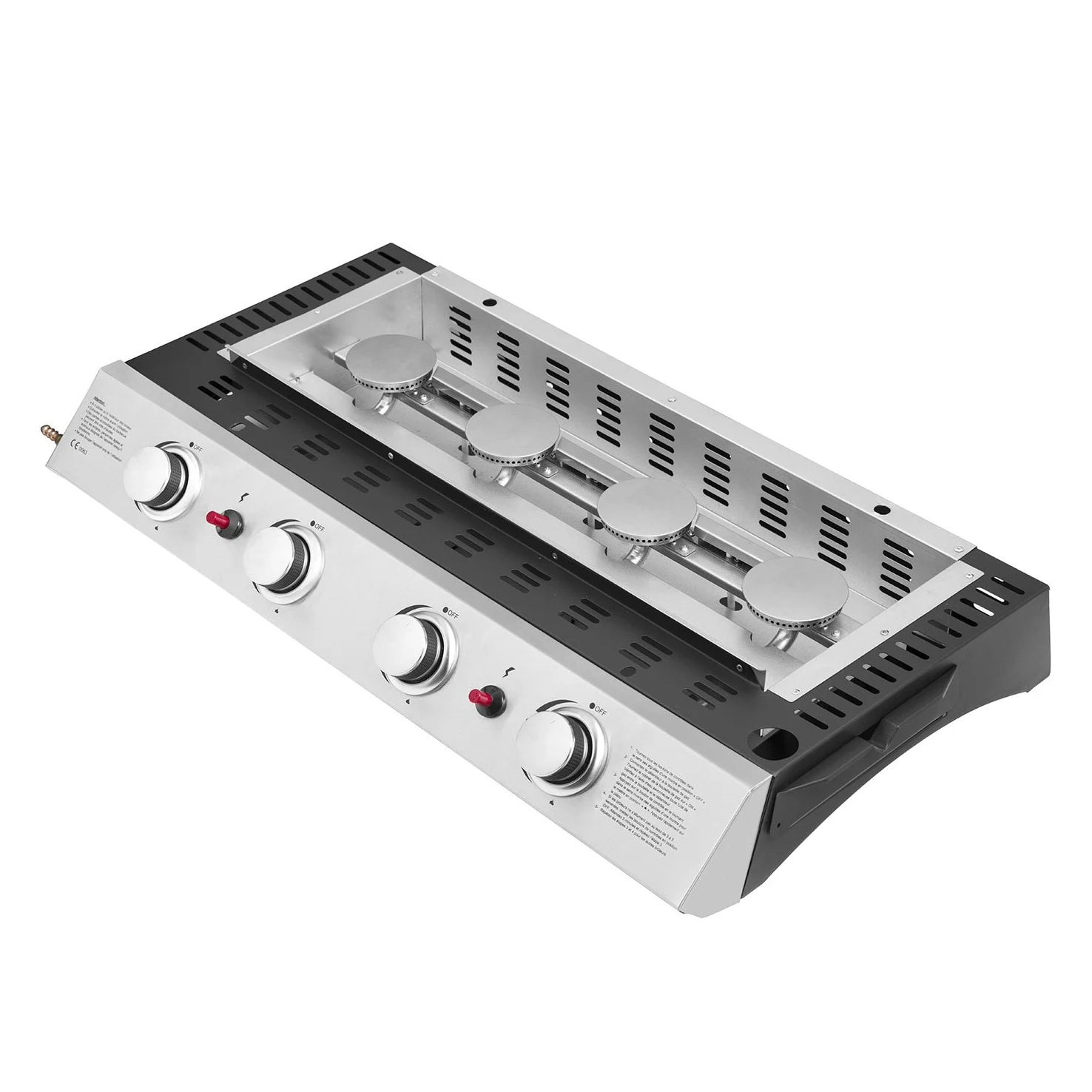 Happy Garden Gas-Plancha Valencia – 4 palniki, 10 kW + wózek