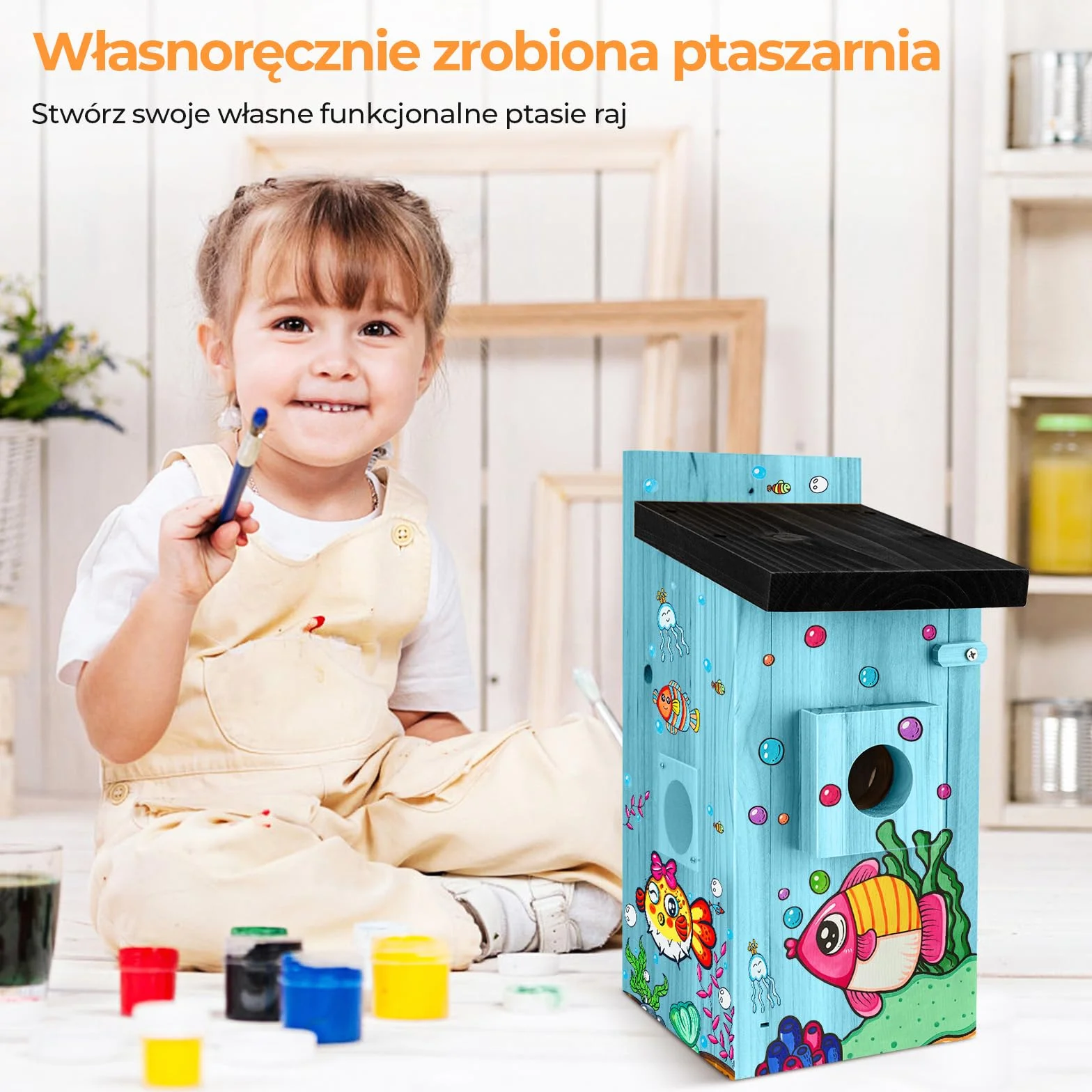 RAINBEAN Bird House with Camera, 4 miliony pikseli, kamera do domku dla ptaków, obserwacja w czasie rzeczywistym budowy gniazd i wylęgu ptaków, rozpoznawanie zachowania ptaków przez AI, "zrób to sam"