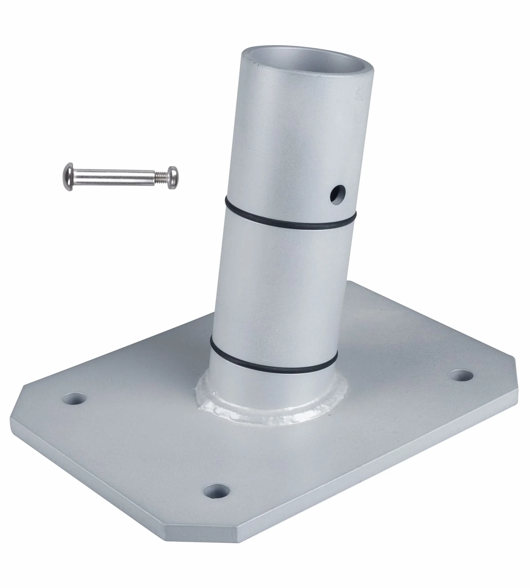 Windhager Uchwyt tarasowy Premium, mocowanie żagla przeciwsłonecznego, uchwyt na żagiel, maszt przeciwsłoneczny, odporny na warunki atmosferyczne, 10708
