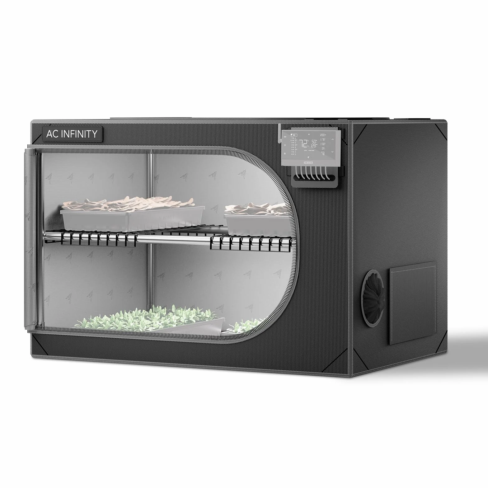 AC Infinity CLOUDLAB Advance Propagation Grow Tent 2000D diamentowe płótno mylarowe, orientacja pionowa lub pozioma, mini namiot do kiełkowania, klonowania, grzybów, wczesnej uprawy roślin w