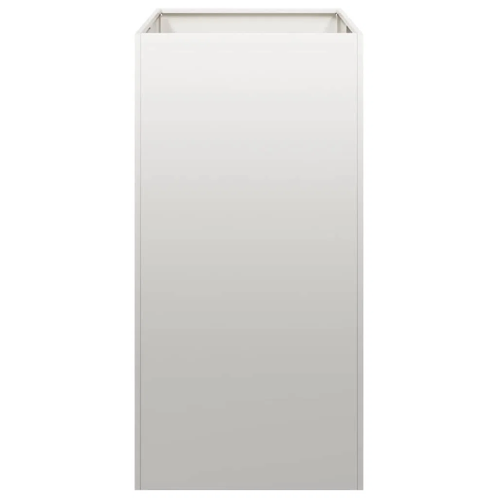 Hothingwell Ogrodnik ze stali nierdzewnej 40 x 80 x 80 cm | Otwarte dno do drenażu, wzmocnienia wsporników wewnętrznych, do użytku zewnętrznego, ogrodu, balkonu