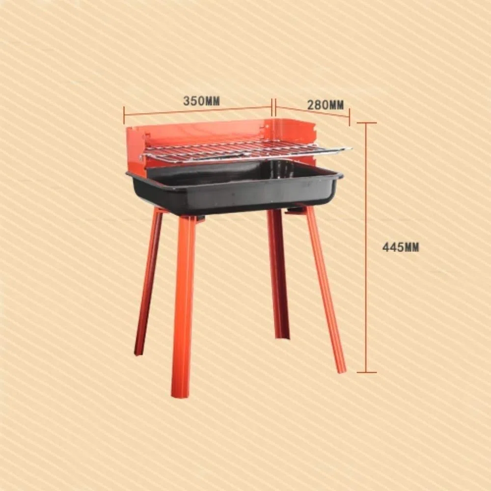 Grill na świeżym powietrzu węglowy ze stali nierdzewnej Kebab Składany grill Przenośny Idealny kemping,Grill ogrodowy