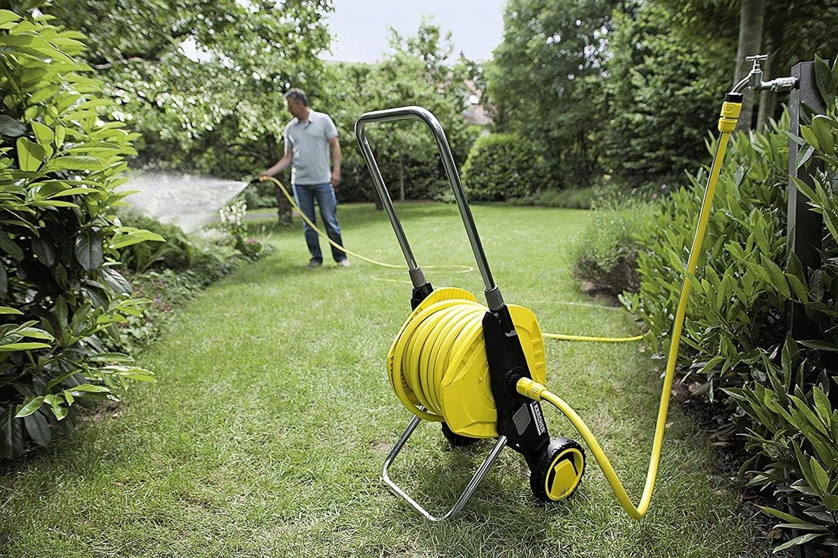 Wózek na wąż HT 3.420 w zestawie z 20 m węża 1/2"